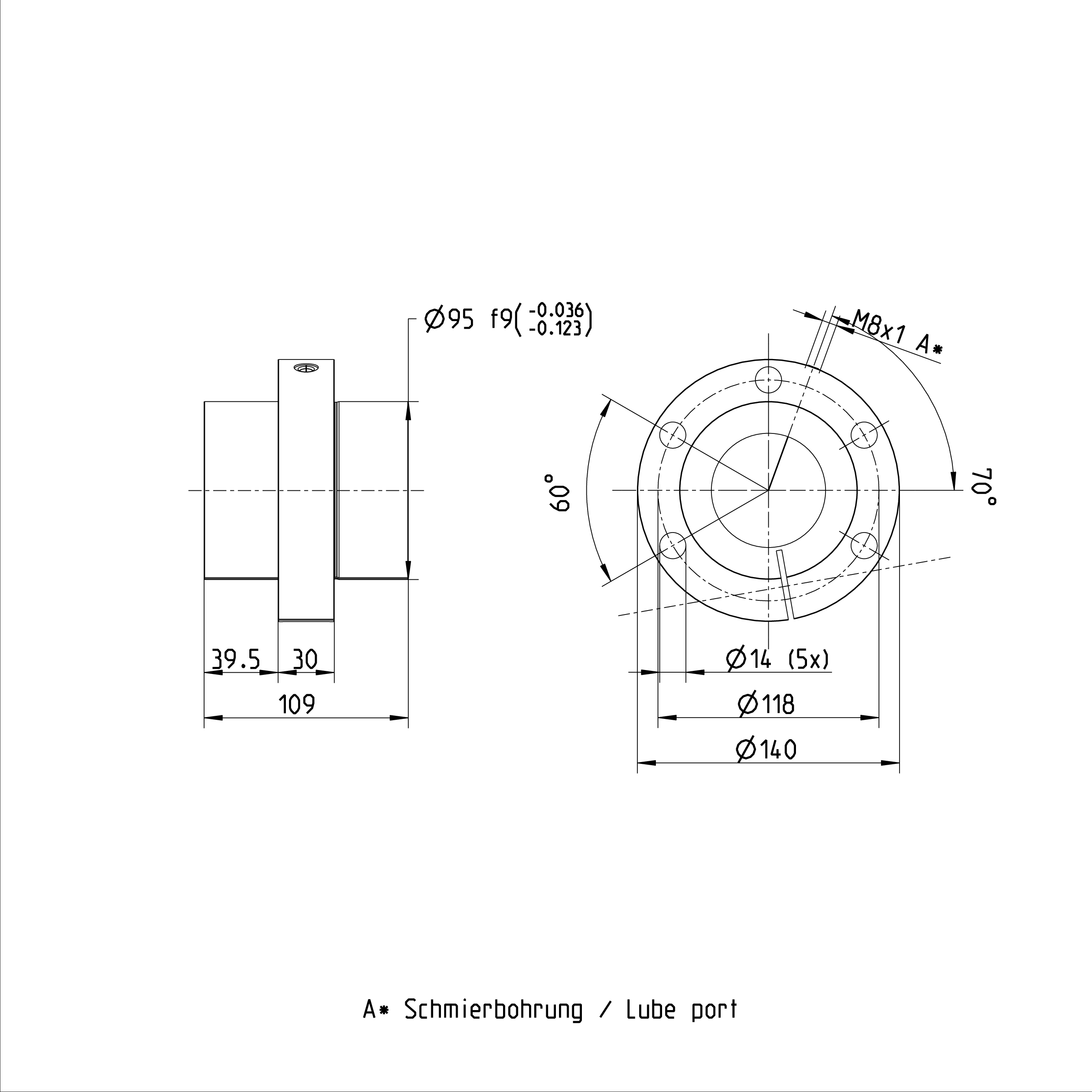 R151269014 Rexroth SEM-E-S Right-handed Thread Single Nut 63 x 40R x 6.5 - 2 supplier
