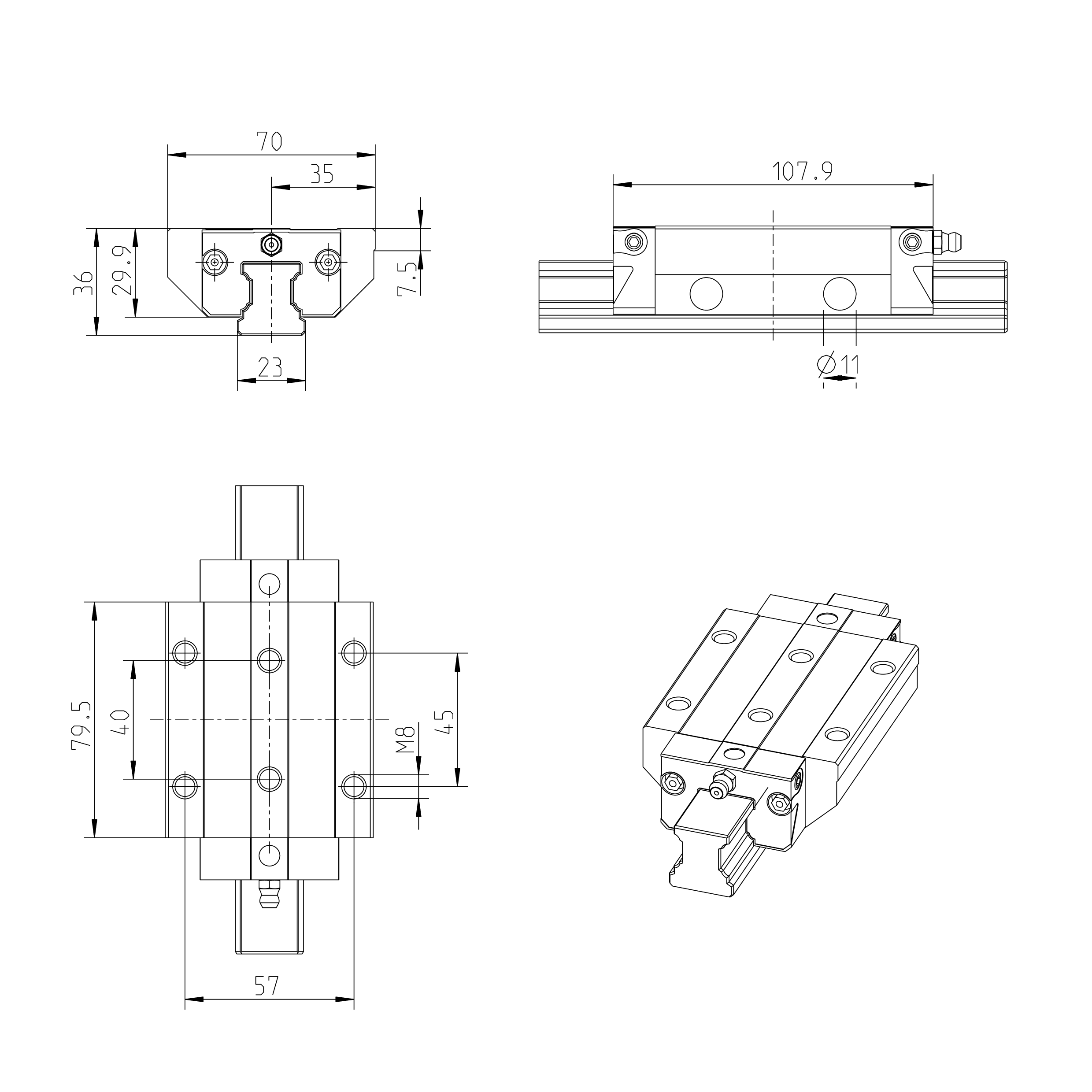 REXROTH FLS Precision Linear Motion Slider R165329322 KWD-025-FLS-C0-H-1 details