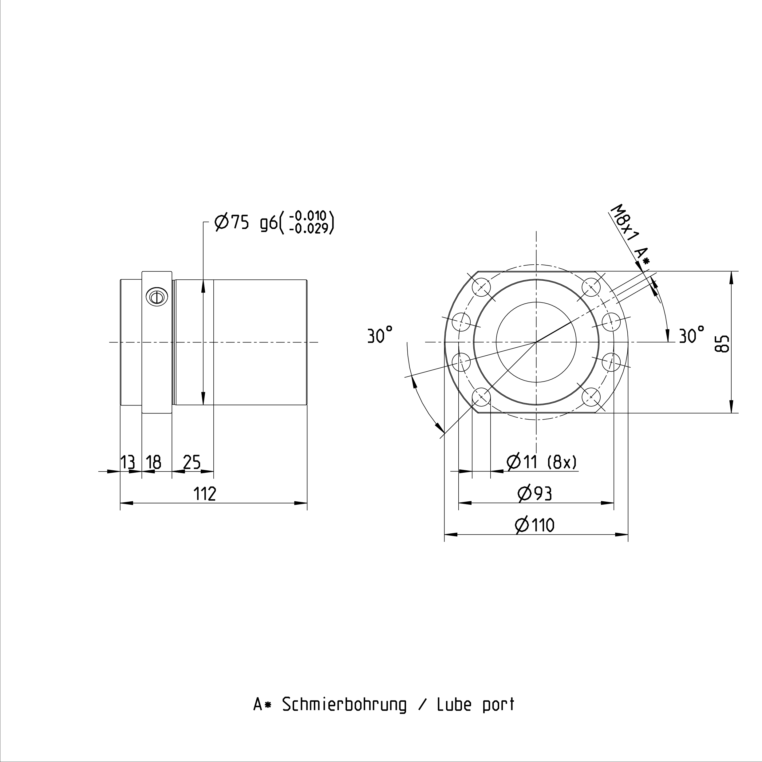 R151257032 High Precision Ball Nuts REXROTH FED-E-B 50 x 20 R x 6.5 - 8 supplier