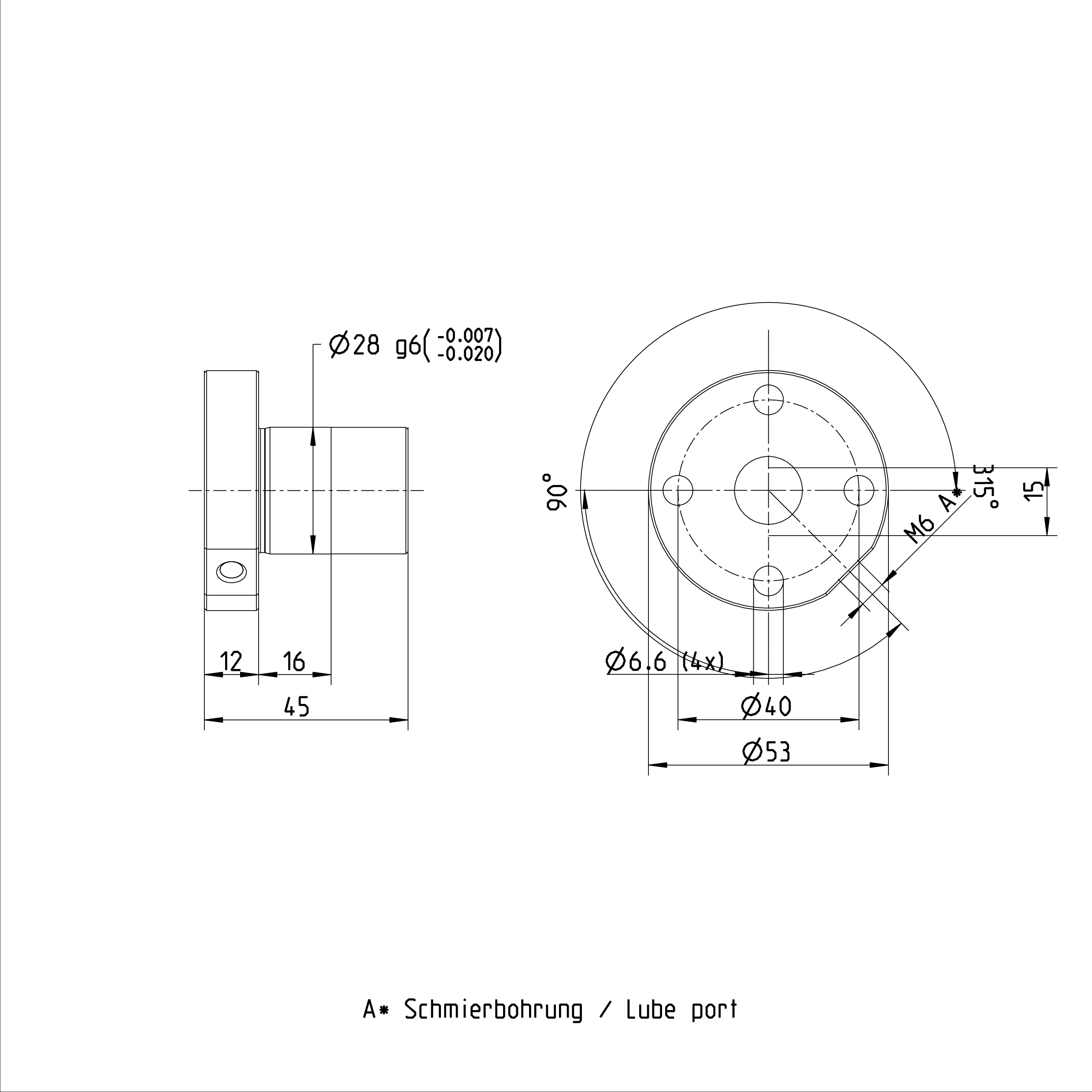 R151204013 FEM-E-S Single Nut Rexroth Standard Ball Screw Nut 16 x 10R x 3 - 3 factory