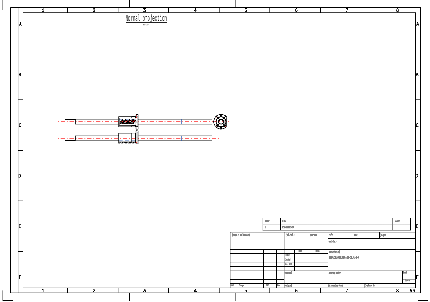 HSS Type Ball Screw HSS5012N1D1450 Precision Measuring Instrument Screw manufacture