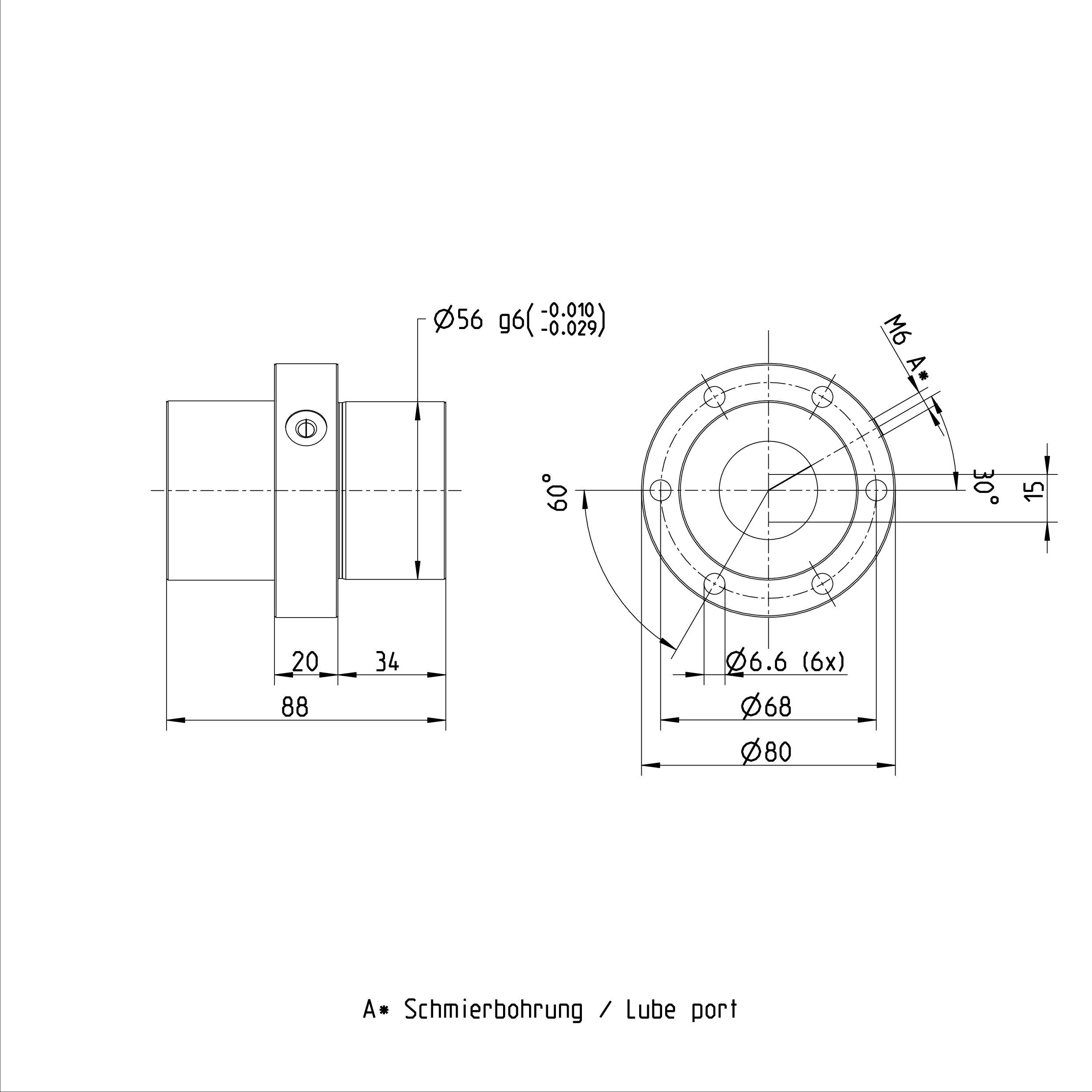 Rexroth R151239013 Ball Screw Nut R151239013 32 x 32R x 3.969 - 2 Bosch Rexroth Ball Screw Nut details