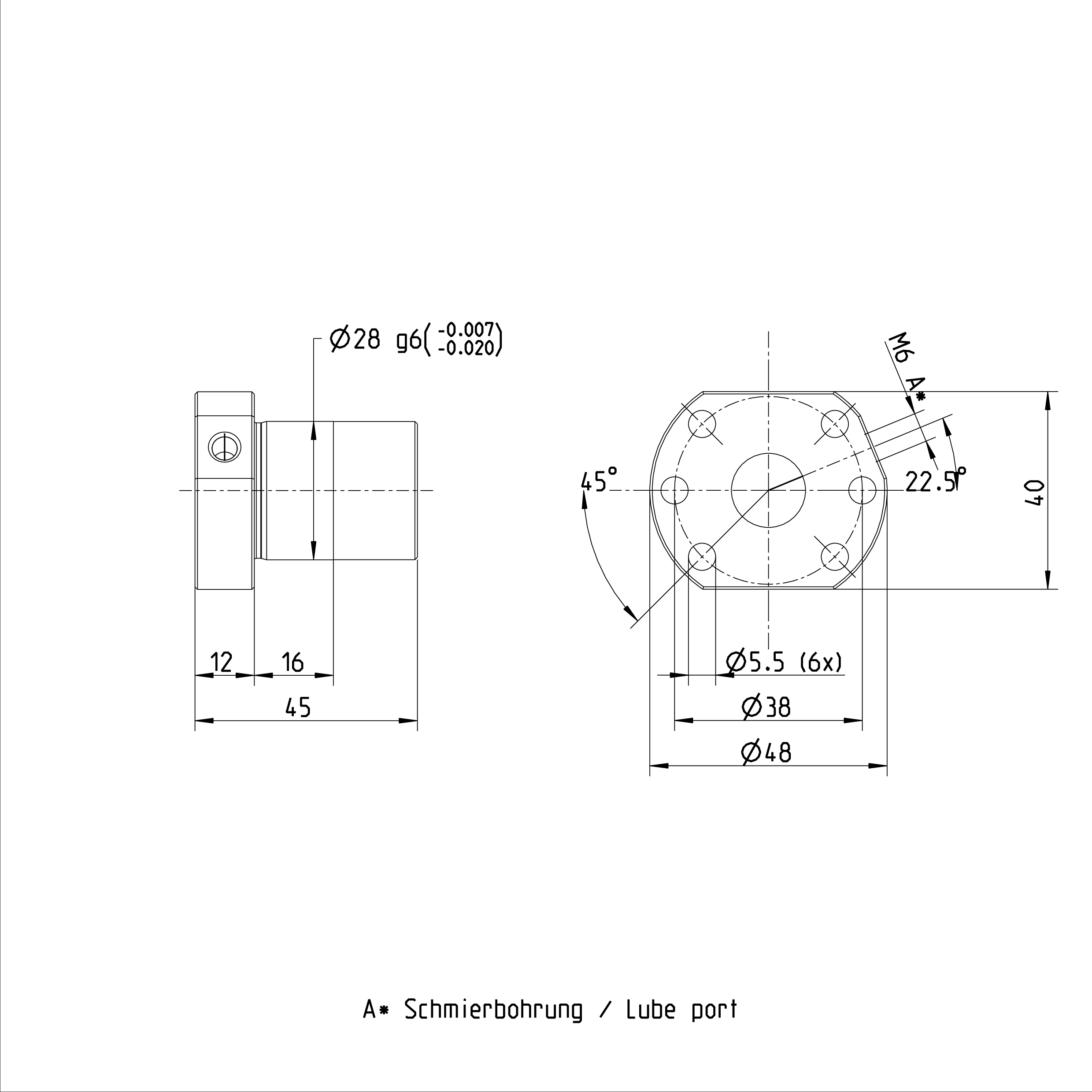 Rexroth Flange Type Single Nut R150204083 16 x 10R x 3 - 3 Ball Screw Nut details