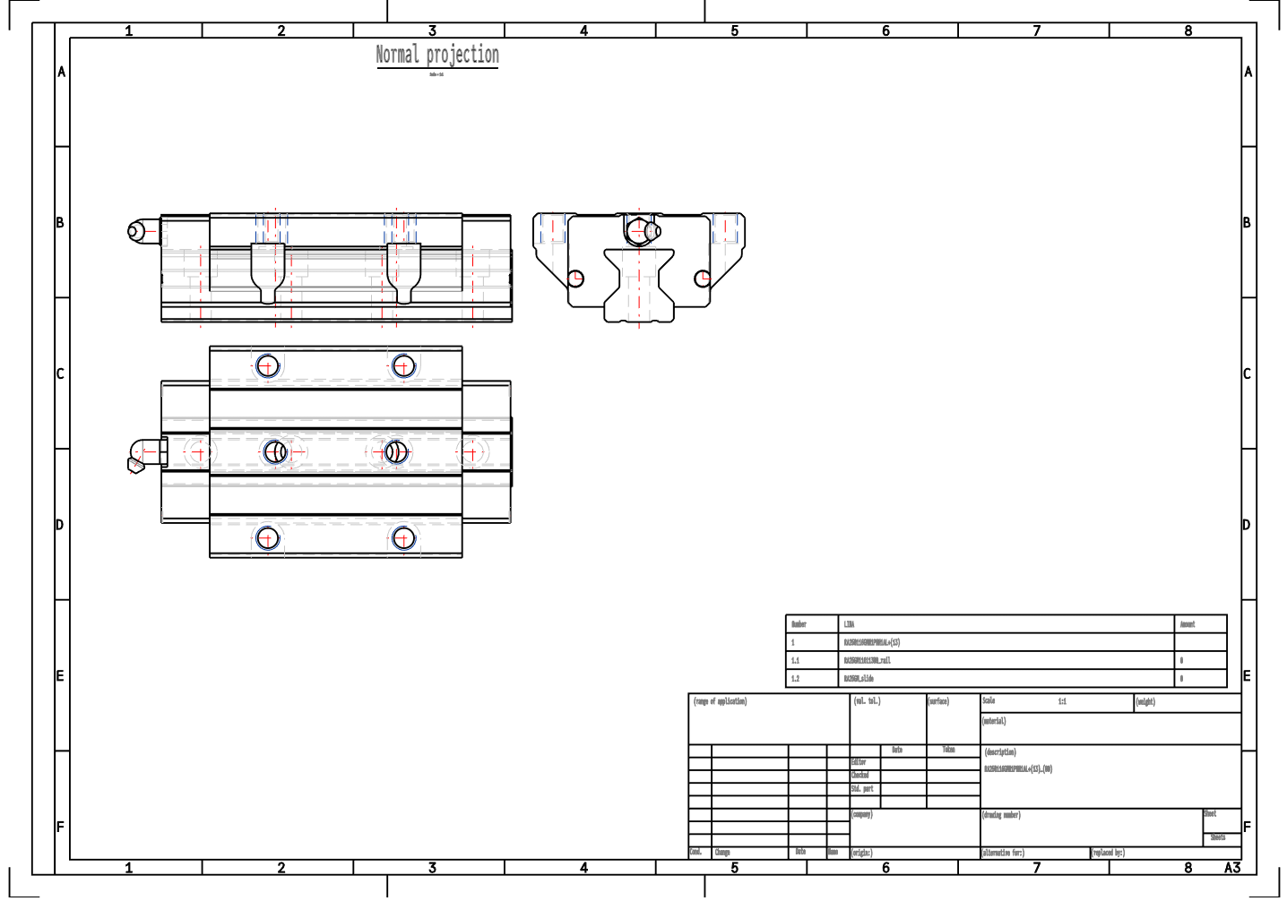 RA25GM Machine Tool Linear Guide Flange Type Slider RAA25GM Long Slider factory