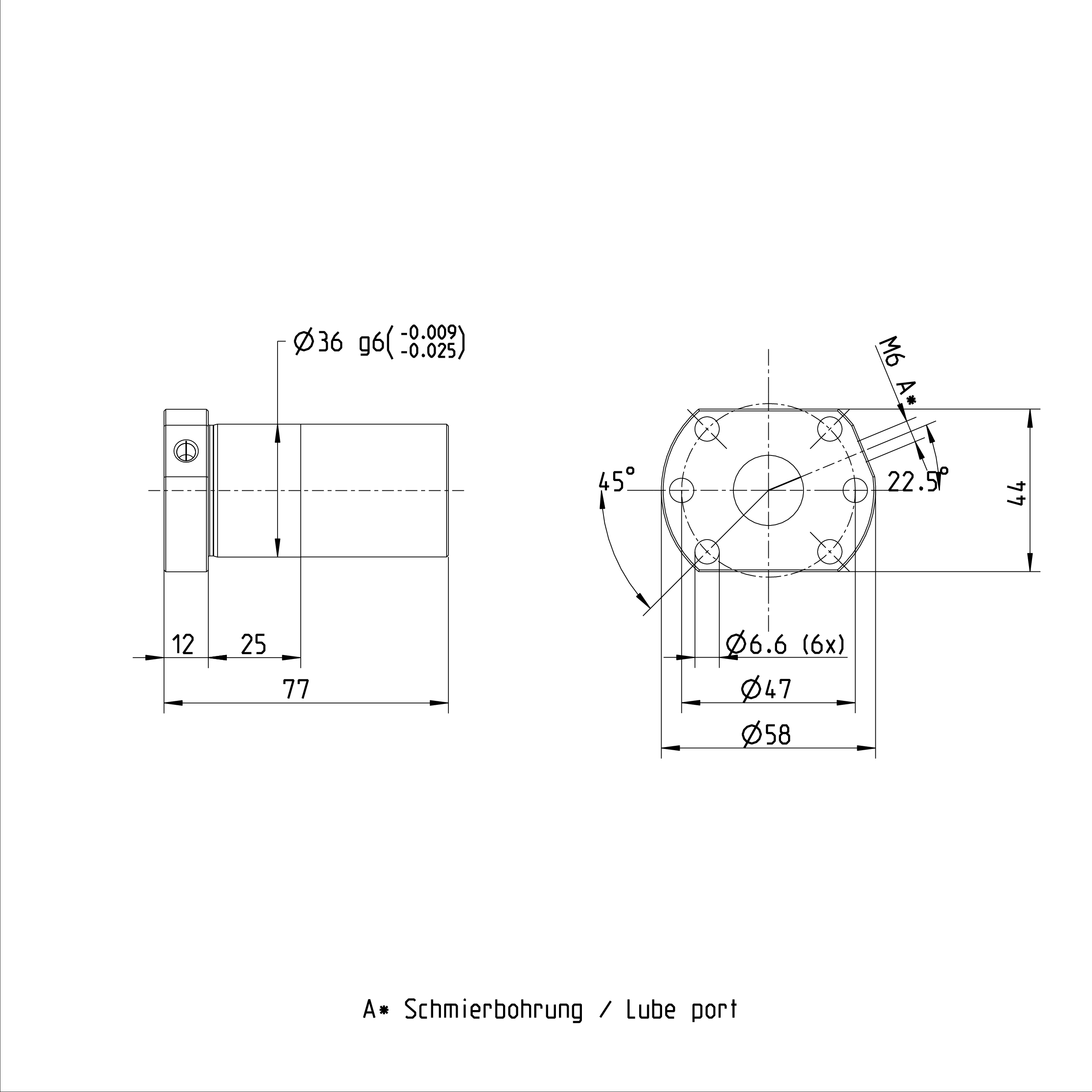 Bosch Rexroth R150217063 Ball Nut Single Ball Nut DIN Style B-Flange Ball Nut details