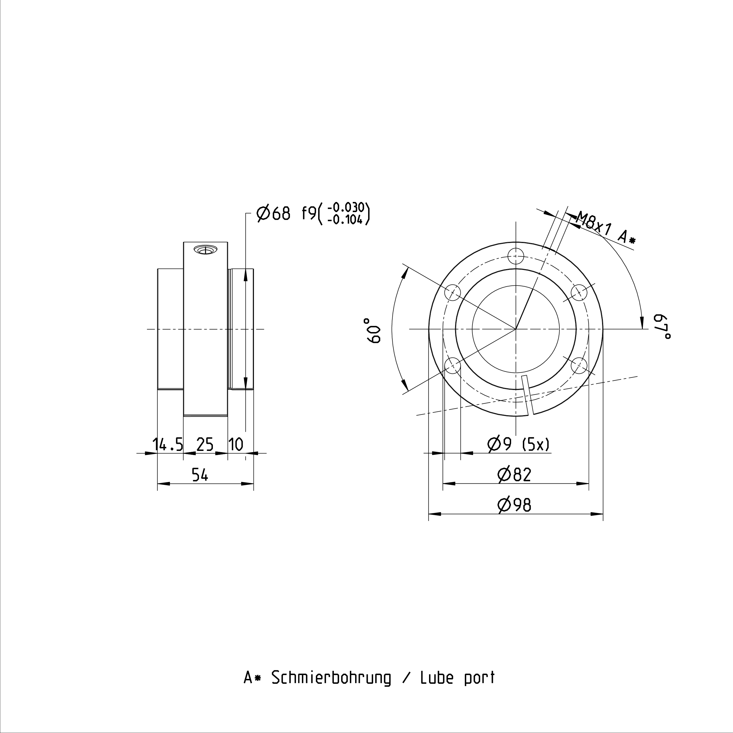 SEM-E-S 50 x 5R x 3.5 - 5 R151251014 Ball Nut High Precision Positioning Nut details