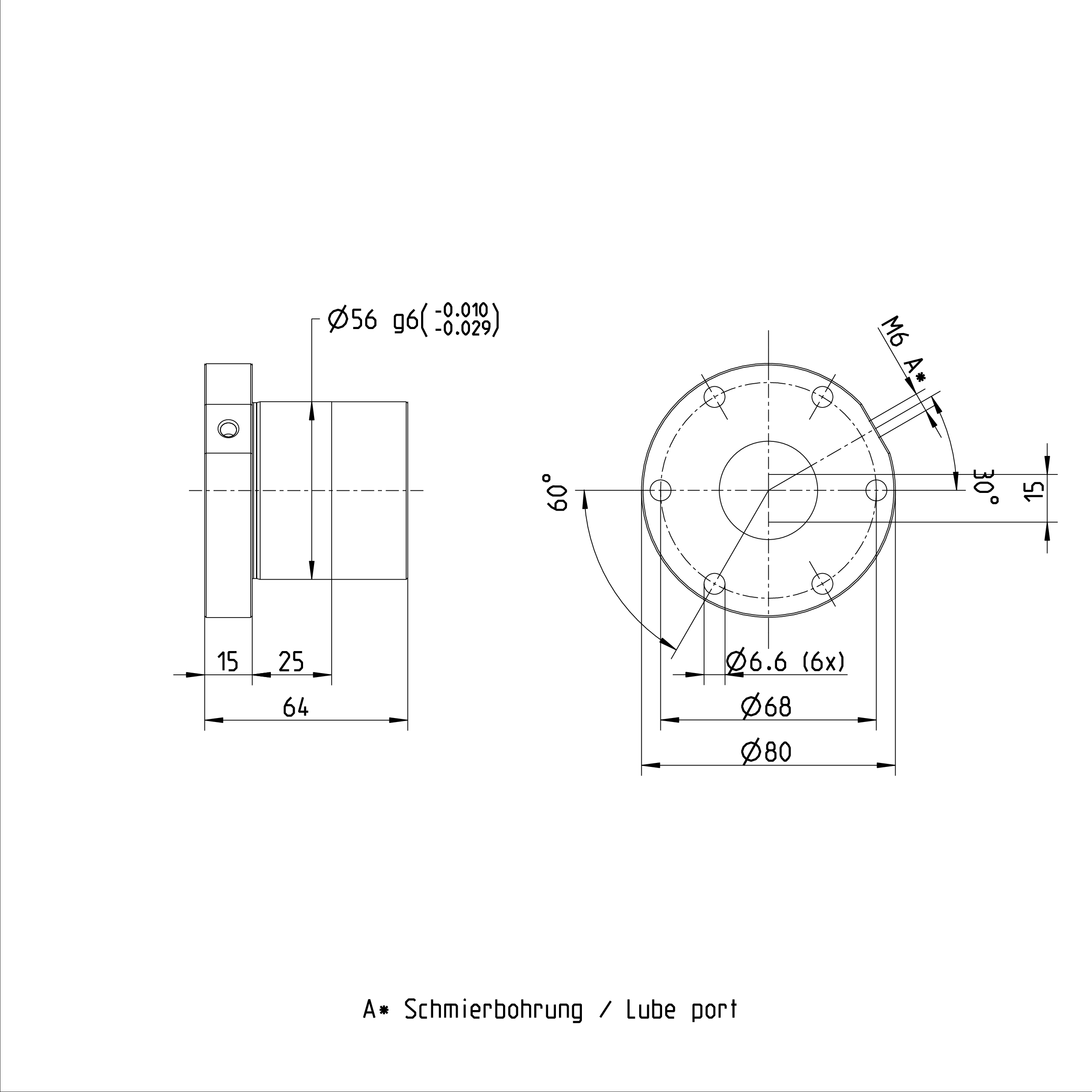 32 x 20R x 3.969 - 2 R151237013 Flanged Single Nut Rexroth FEM-E-S R151237013 Ball Screw Nut factory