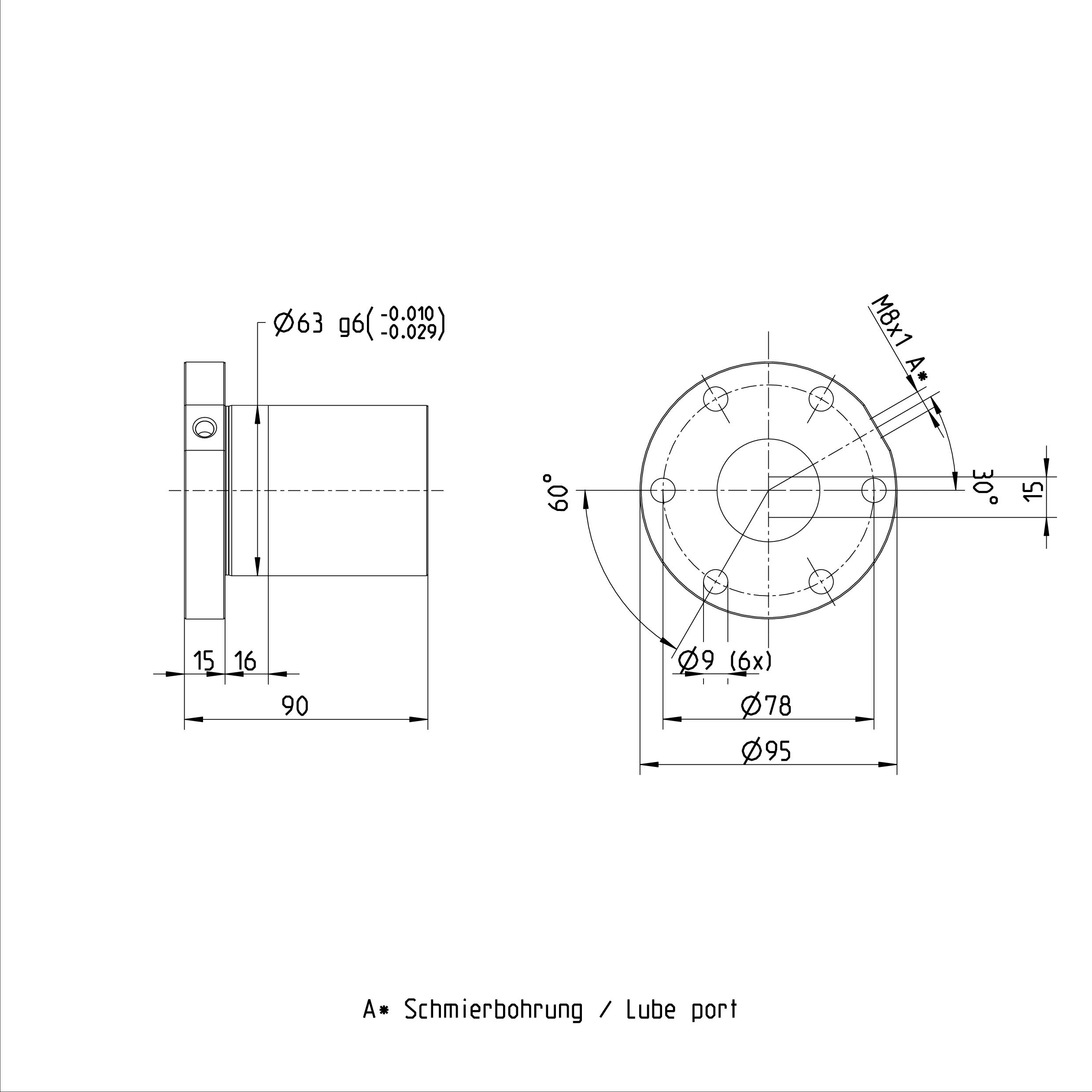 R151244023 Rexroth Ball Screw Nut 40 x 10R x 6 - 6 FEM-E-S Precision Flange Nut factory