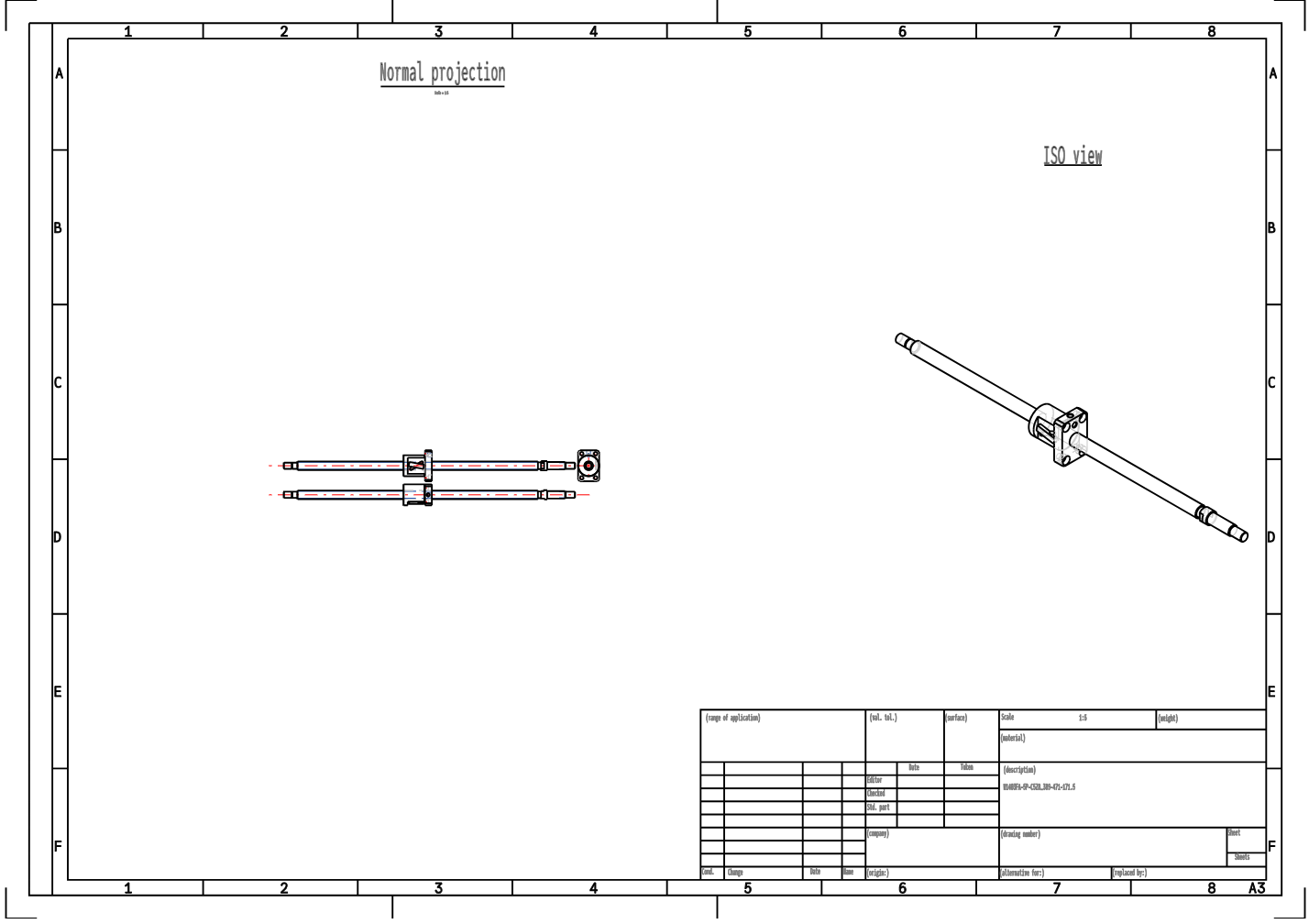 8mm lead ball screw W1403FA-5P-C5Z8 NSK shaft end finished product manufacture