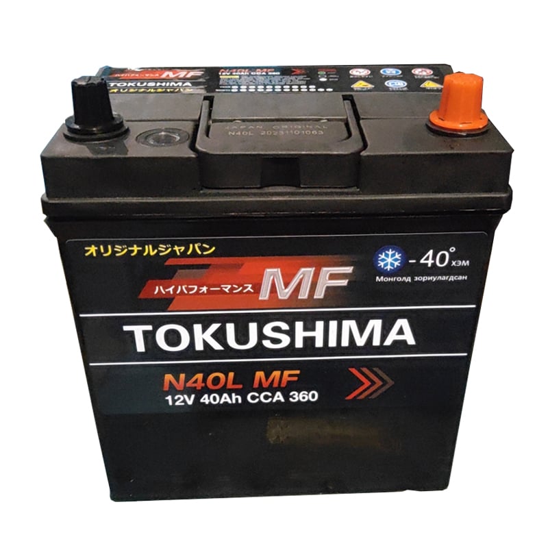 TOKUSHIMA JIS N40 Car Battery