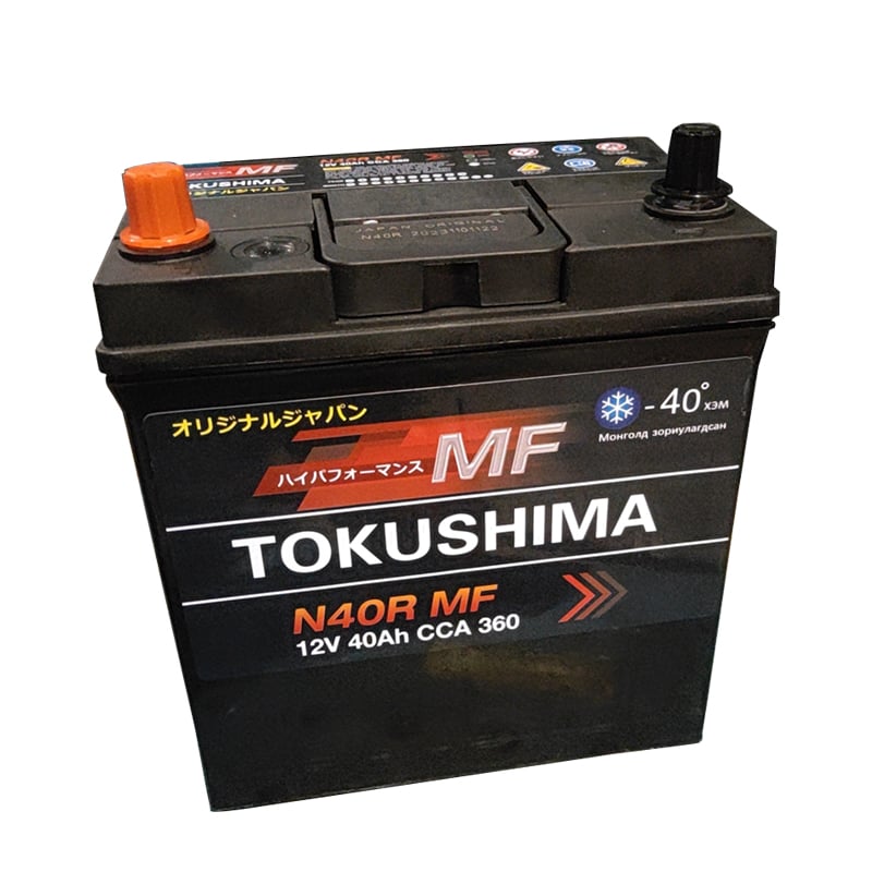 TOKUSHIMA JIS N40 Car Battery