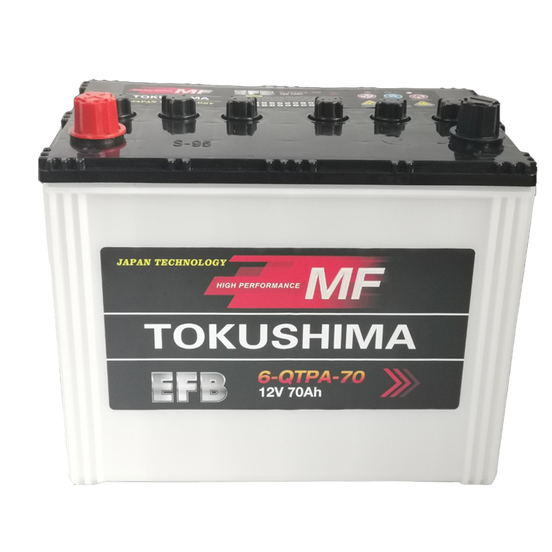 TOKUSHIMA EFB80 12 V 80 Ah start/stop-bilbatteri