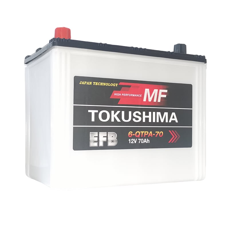 TOKUSHIMA EFB80 12 V 80 Ah start/stop-bilbatteri