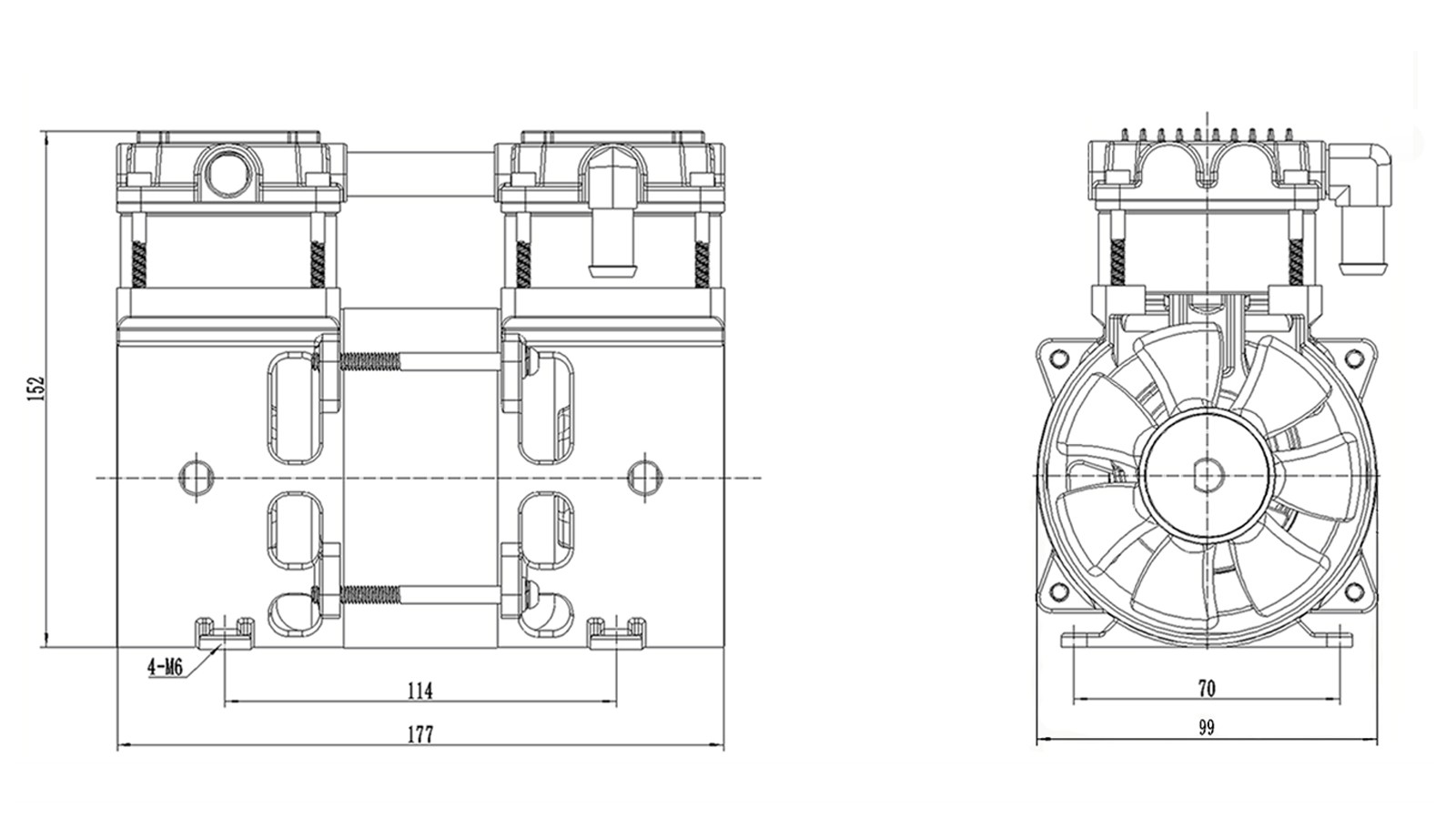 min portable oil free lab vacuum pump-1