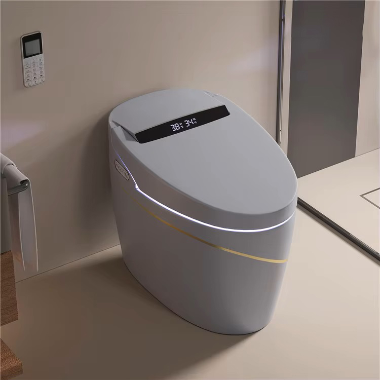 بالجملة إلكتروني تلقائي مقعد المرحاض الذكي قطعة واحدة مرحاض صحي ذكي
