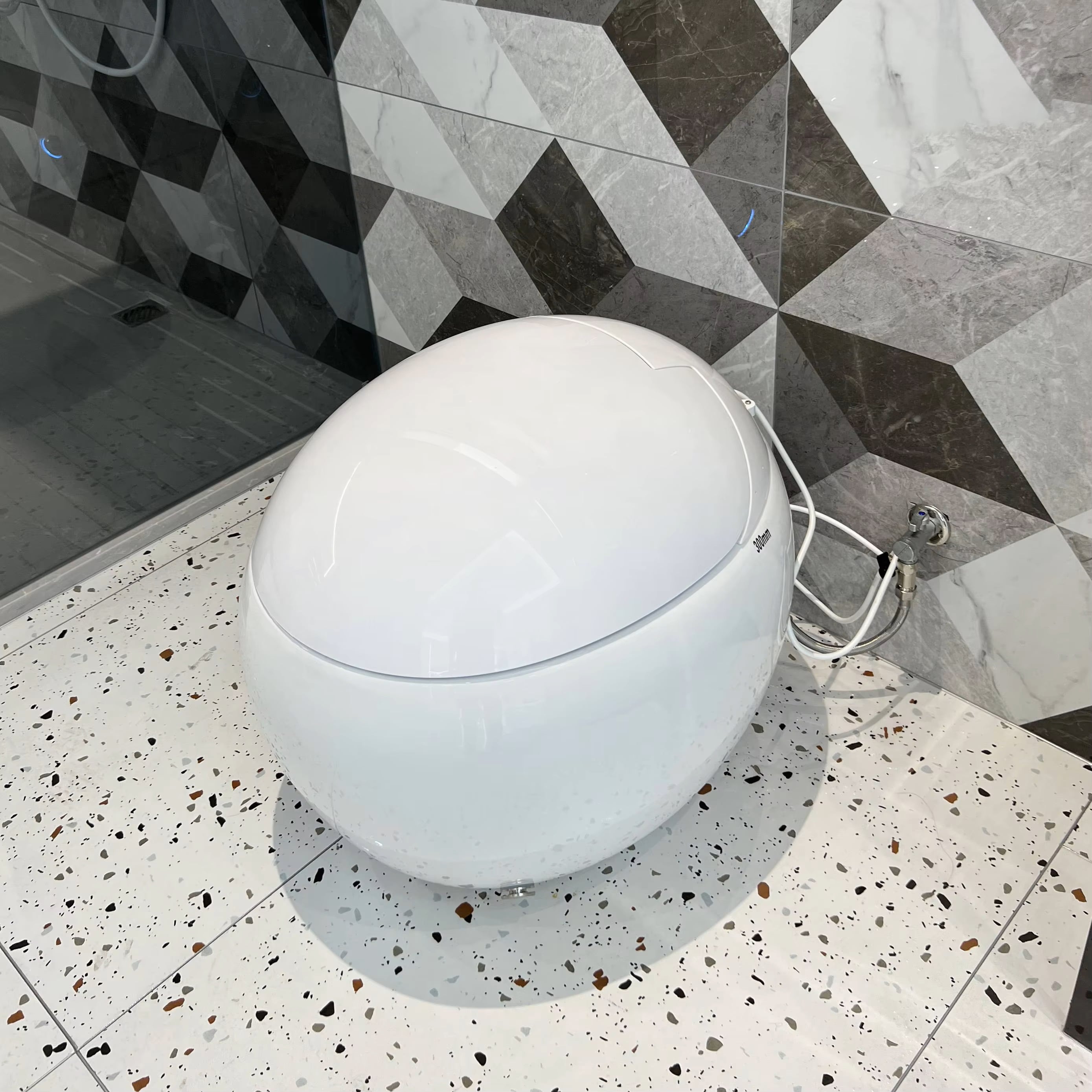 مرحاض عصري وإكسسواراته لون تلقائي بيضة WC Commode مرحاض ذكي خزفي للحمام الذكي