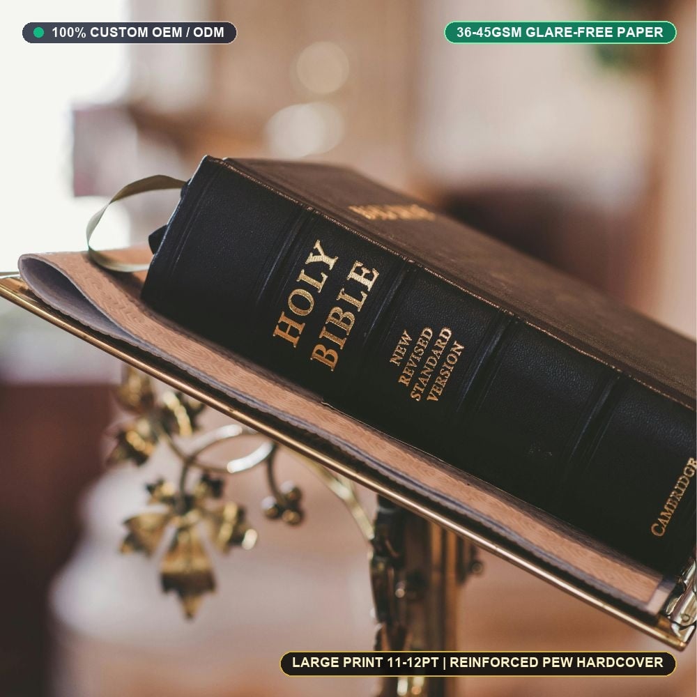 Large Print Christian Bibles: Church Pew & Outreach Editions