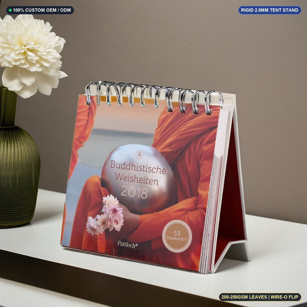 Custom Triangular Desk Tent Calendars: Wholesale Stand Planners
