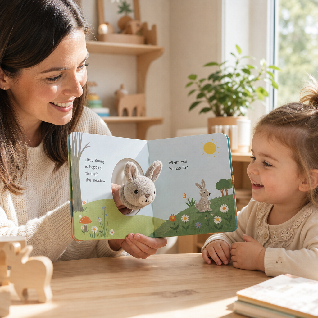 Custom Plush Finger Puppet Board Book Manufacturing for Toddlers