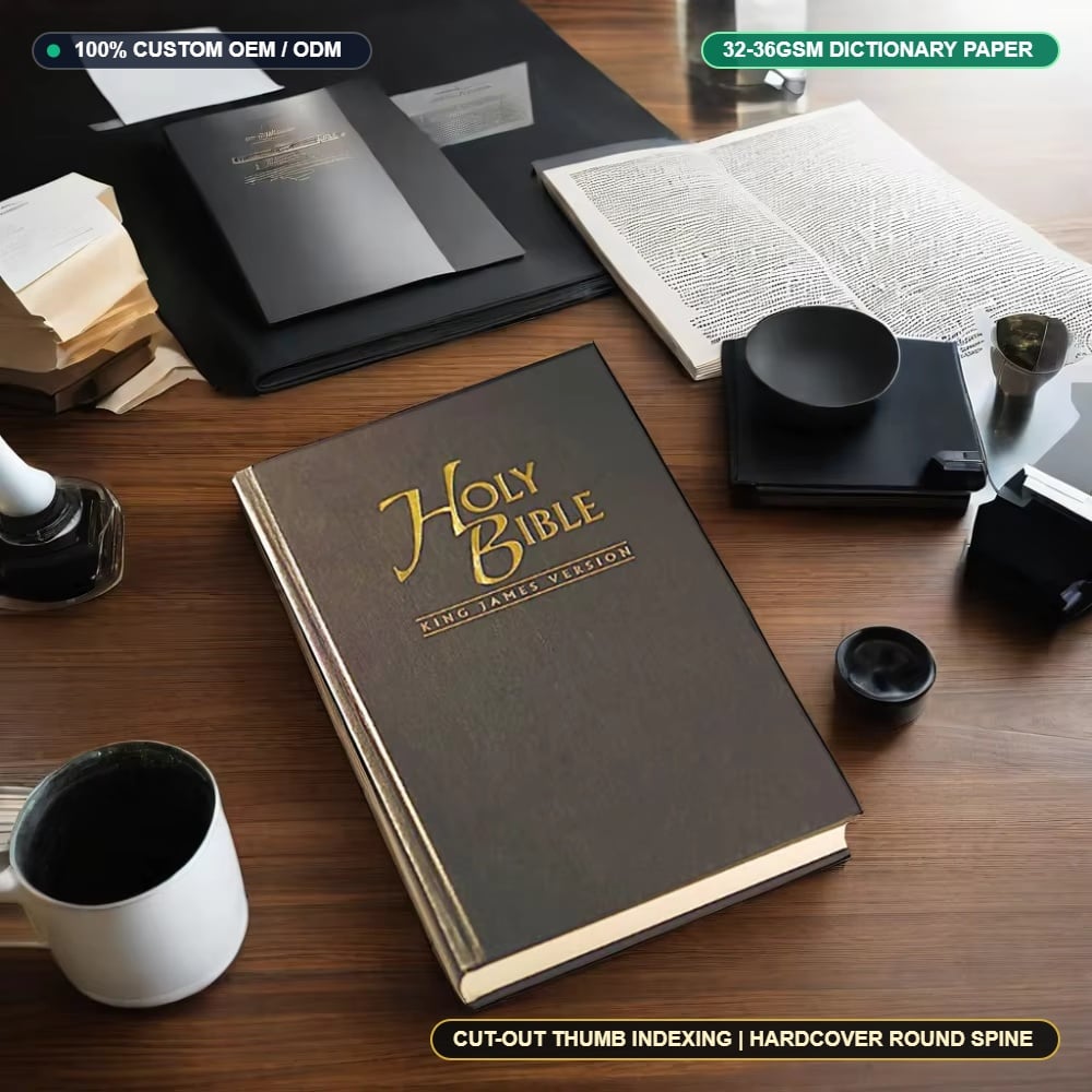 Custom Hardcover Study Bibles: Thumb Index & Reference Editions
