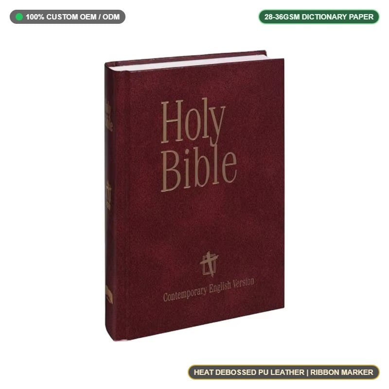 Custom KJV Holy Bible Printing: Leather Bound & Ribbon Markers