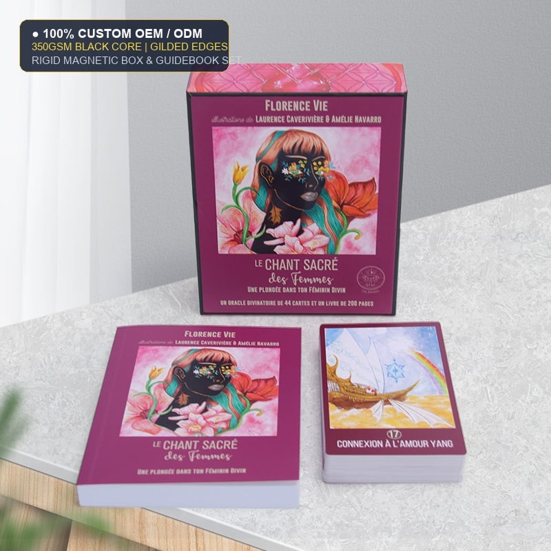 Custom Tarot & Oracle Card Decks with Hardcover Magnetic Boxes