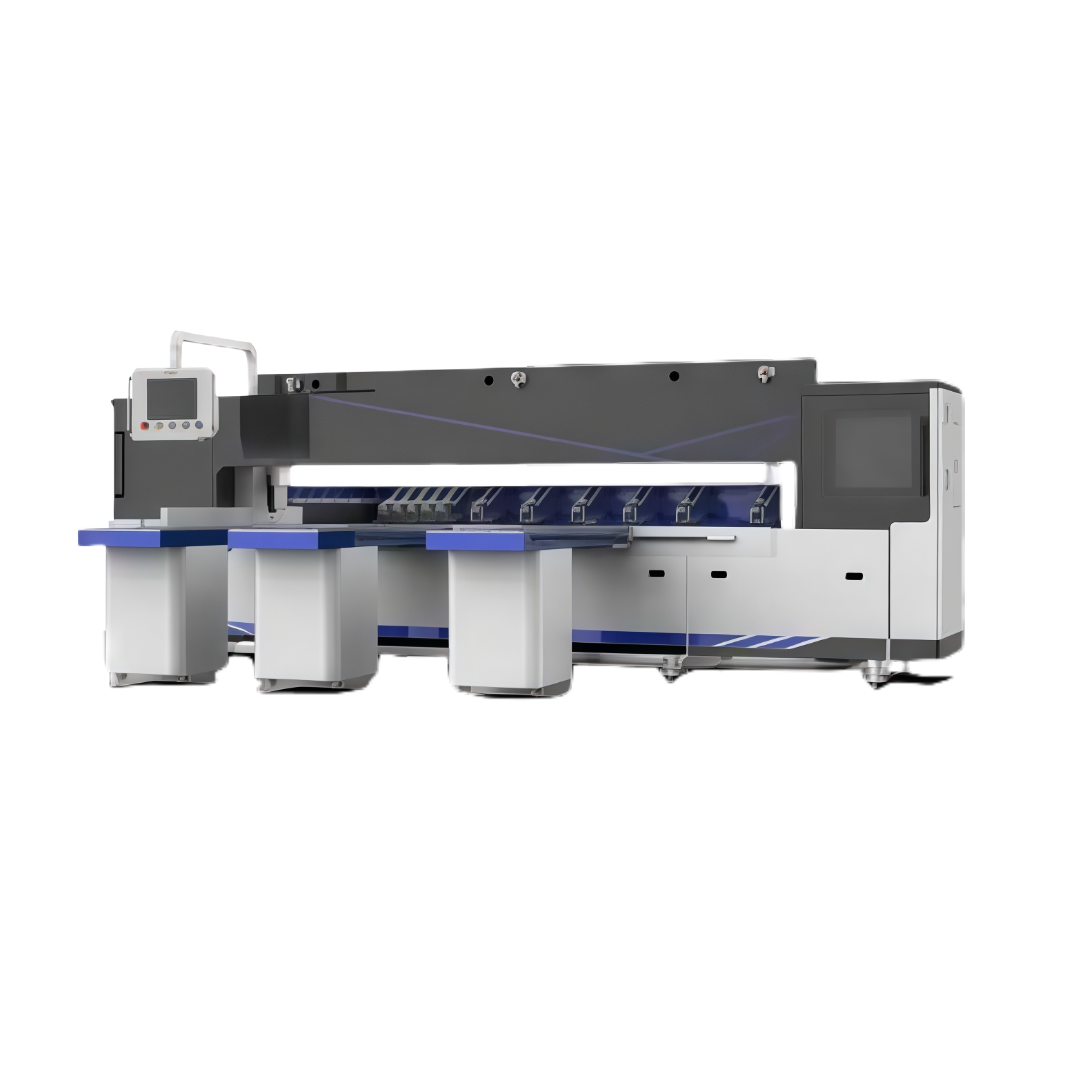 LS-3100BNC High-Accuracy 18.5KW Motor 3000m/min Blade Speed 3100mm Cutting Capacity Mechanical Tension 1 Year Warranty Saw