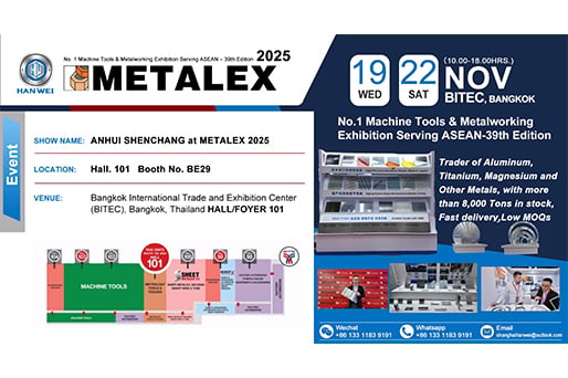 HANWEI Attends METALEX 2025: Showcasing Premium Aluminum & Metal Solutions in Bangkok