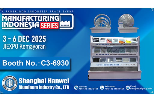 Shanghai Hanwei Aluminum Industry Co., Ltd. to Showcase Premium Aluminum Solutions at Manufacturing Indonesia Series 2025