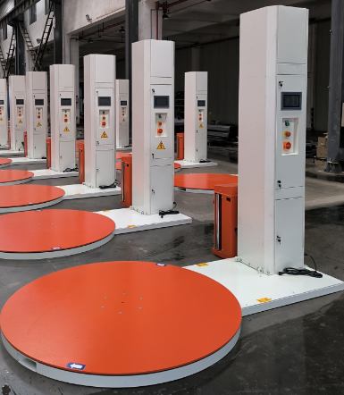 Turntable Stretch Wrapping Machine for Automatic Pallet Packaging