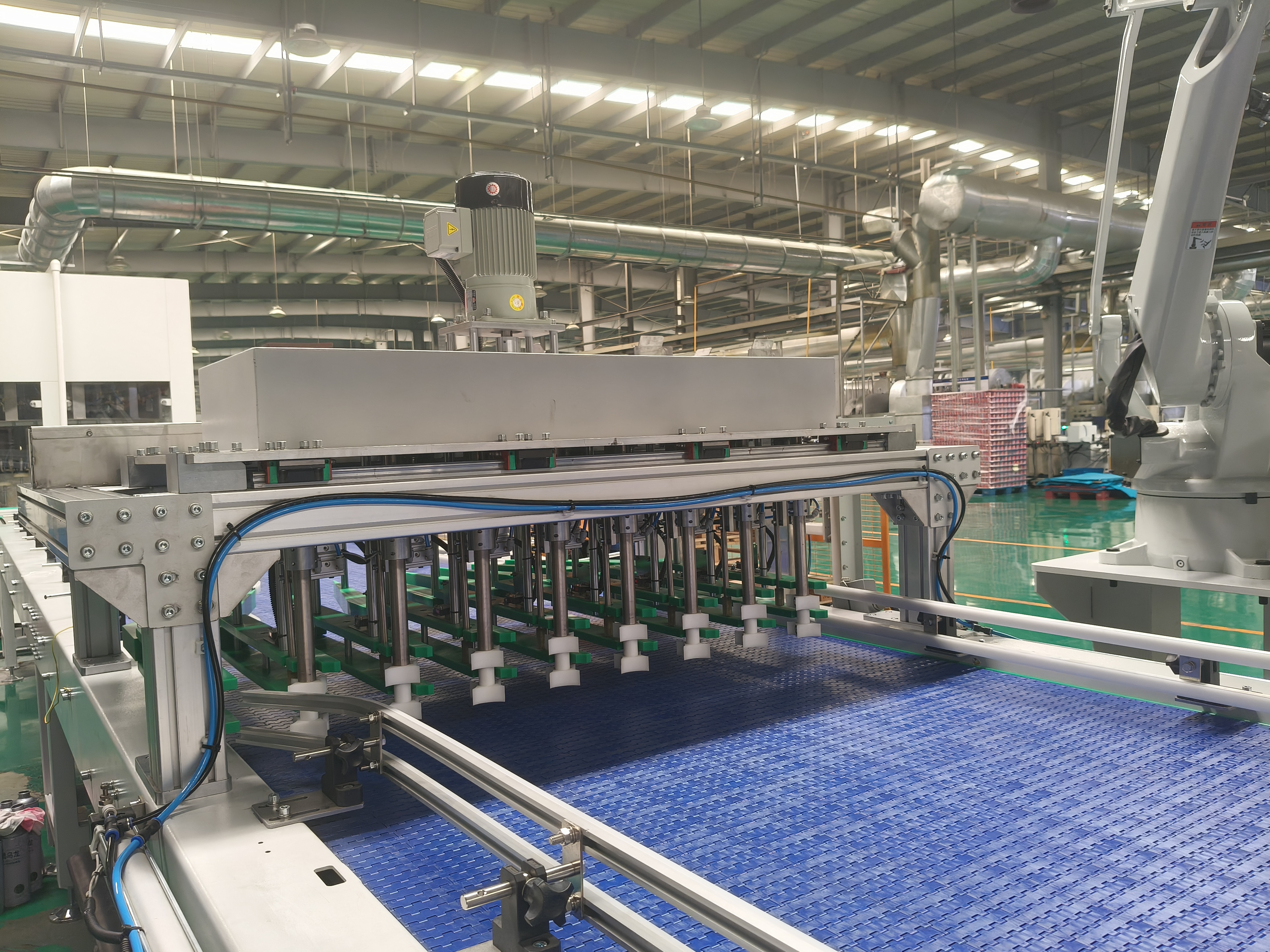 Proyecto de línea de producción de latas en Vietnam con automatización integrada de transporte, paletización y embalaje