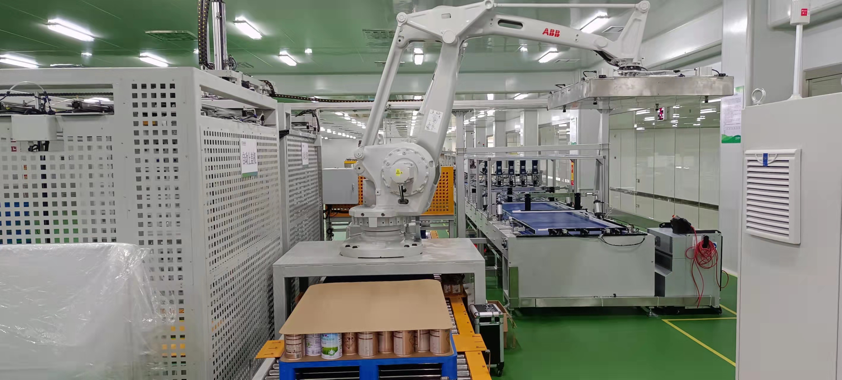 Robot Palletizer for Tin Can Production Line | High Speed Automatic Can Palletizing System