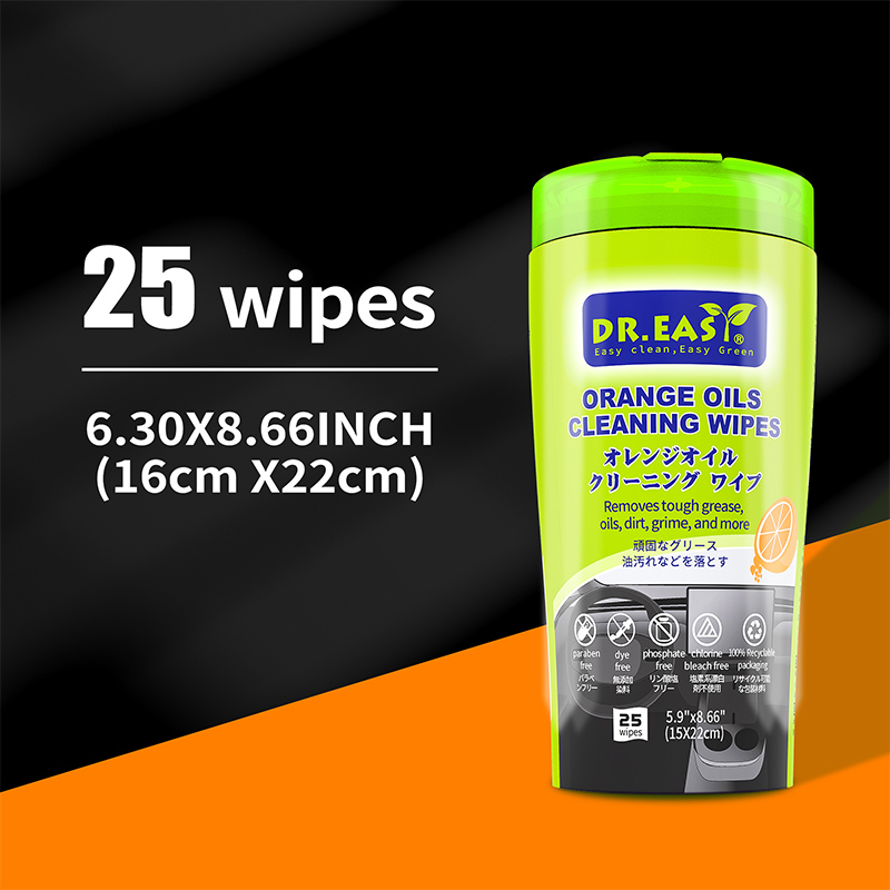 Orange Oil Deep Cleaning Car Wipes