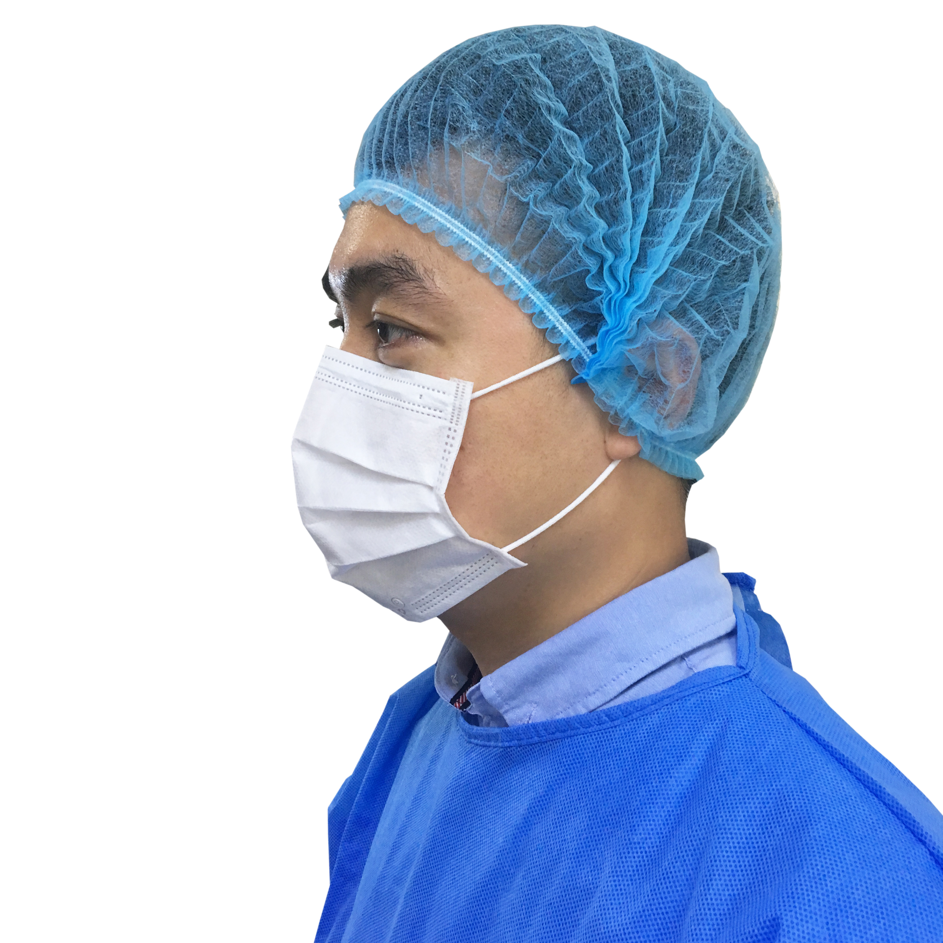 Wholesale Disposable PP Non‑woven Clip Cap | Single & Double Elastic Mob Cap