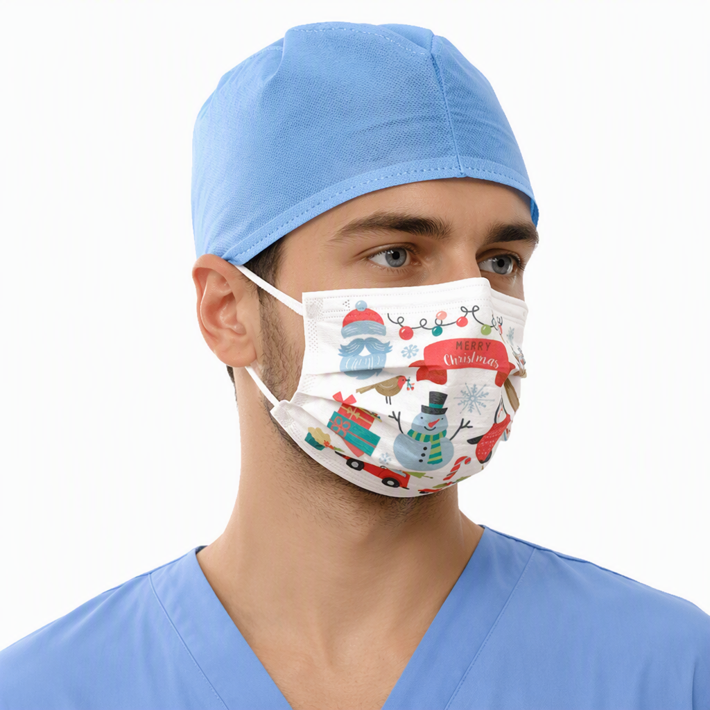 Disposable super soft Spunlace 3ply face mask with earloop 