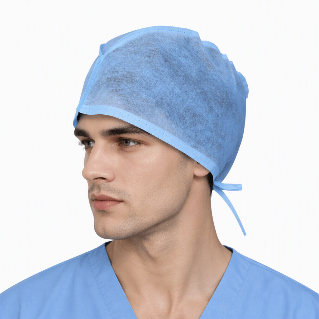 Disposable Non‑woven Surgeon Head Cap for Medical Staff