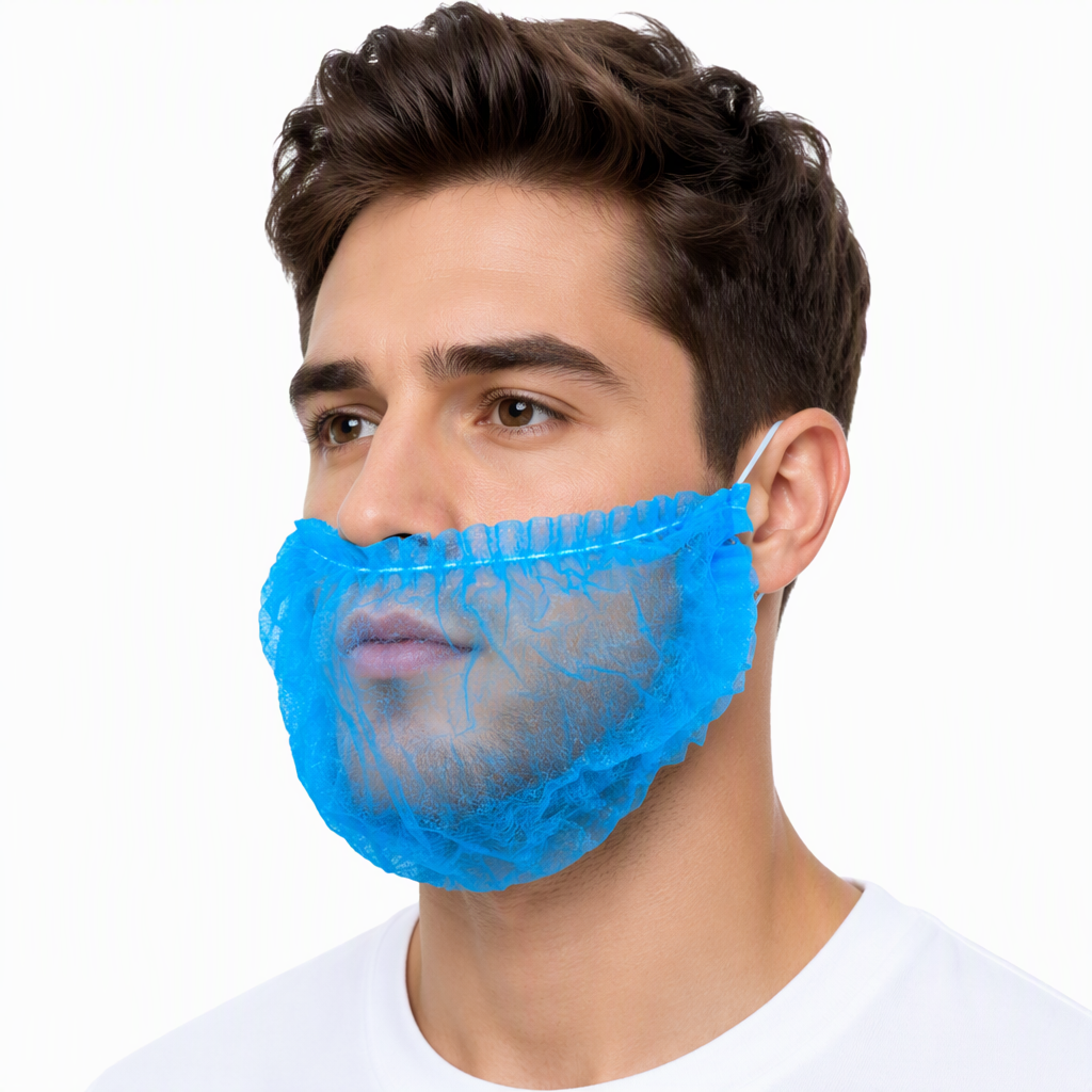 Disposable non woven PP protective beard cover for food industry