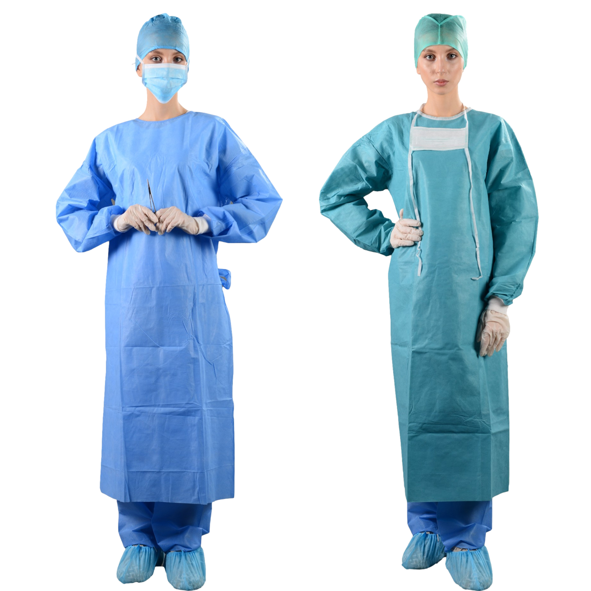 Folded way of surgical gown 