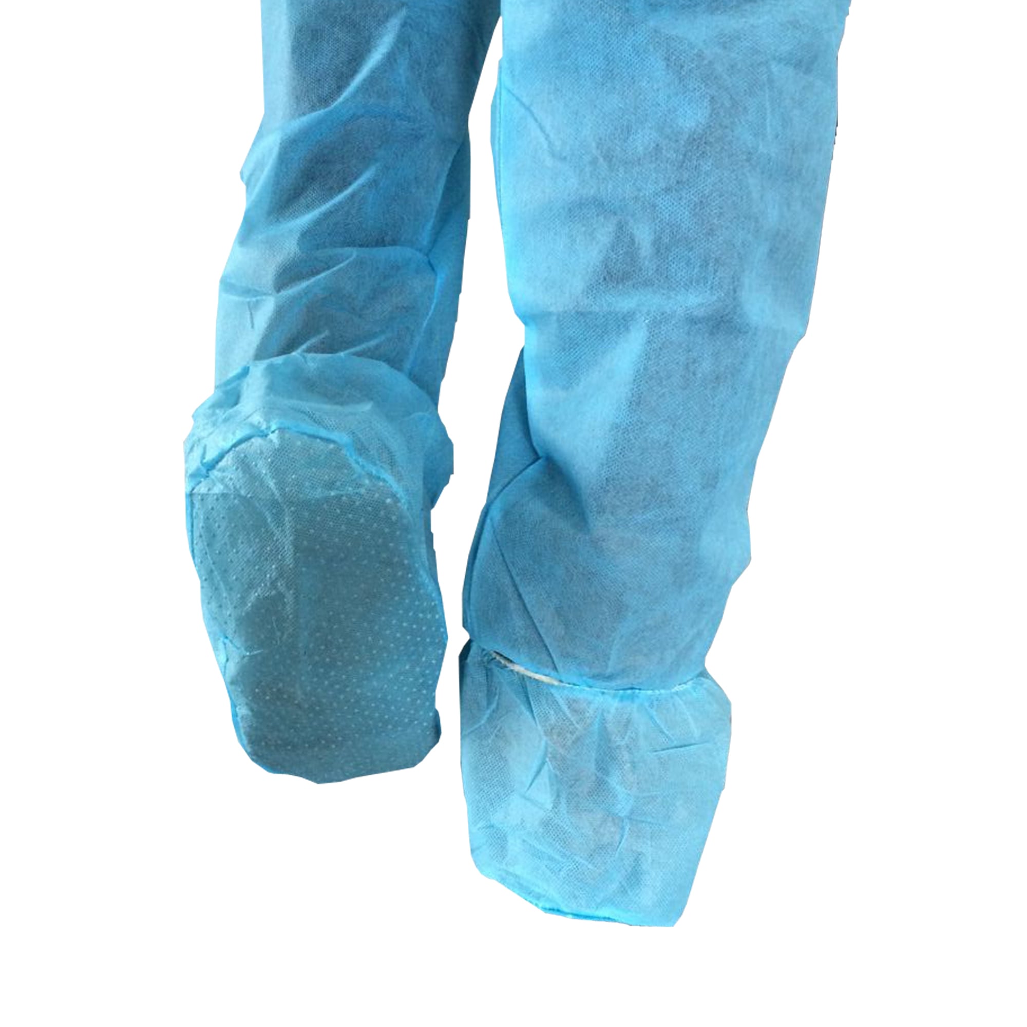 Nonwoven shoe cover with PVC dot 
