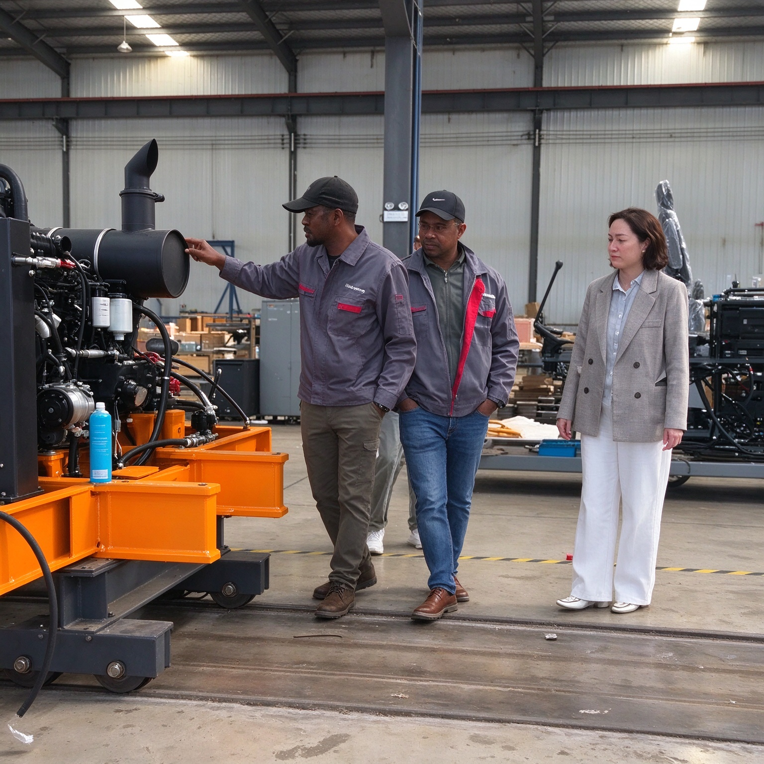 Ghanaian Client Visits Shanbo Construction Machinery (Shandong) Co., Ltd. and Signs Order for 4 Excavators On Site