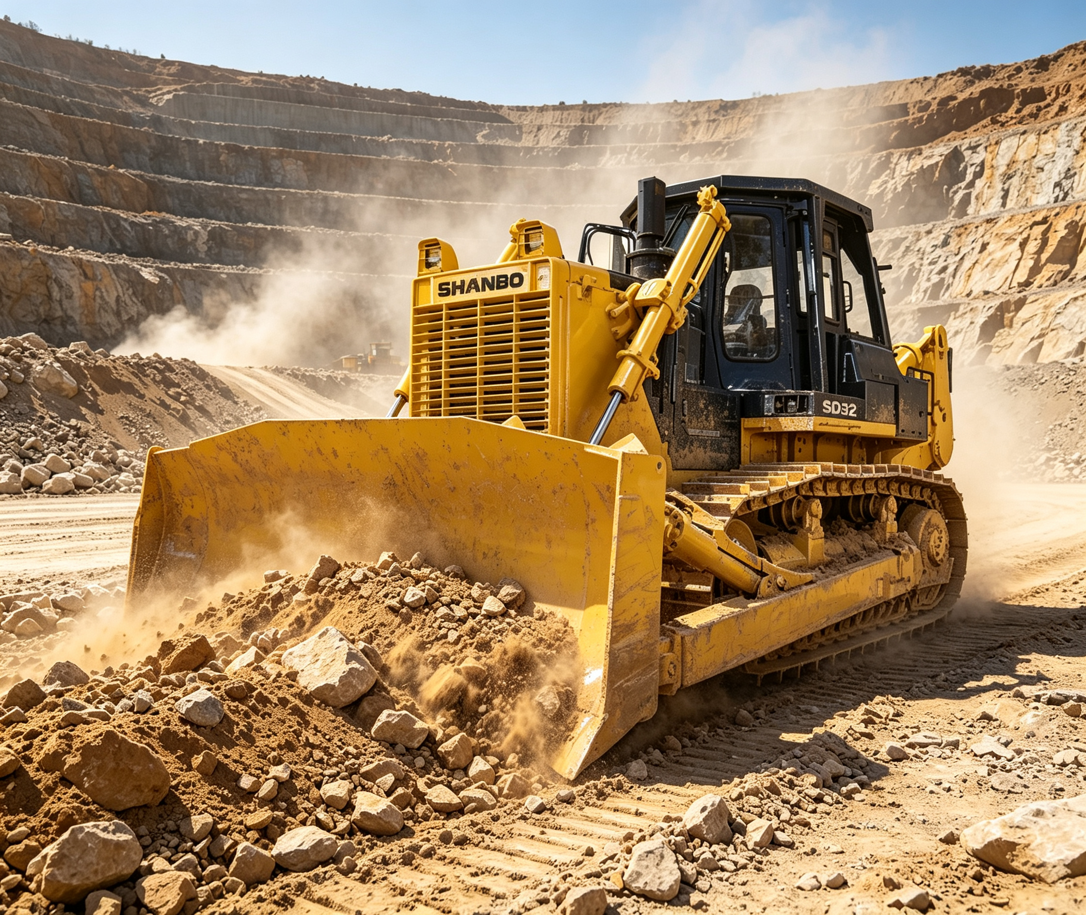 SD32 Crawler Bulldozer Technical Specifications | 37,200kg Heavy-Duty Bulldozer for Mining and Earthworks
