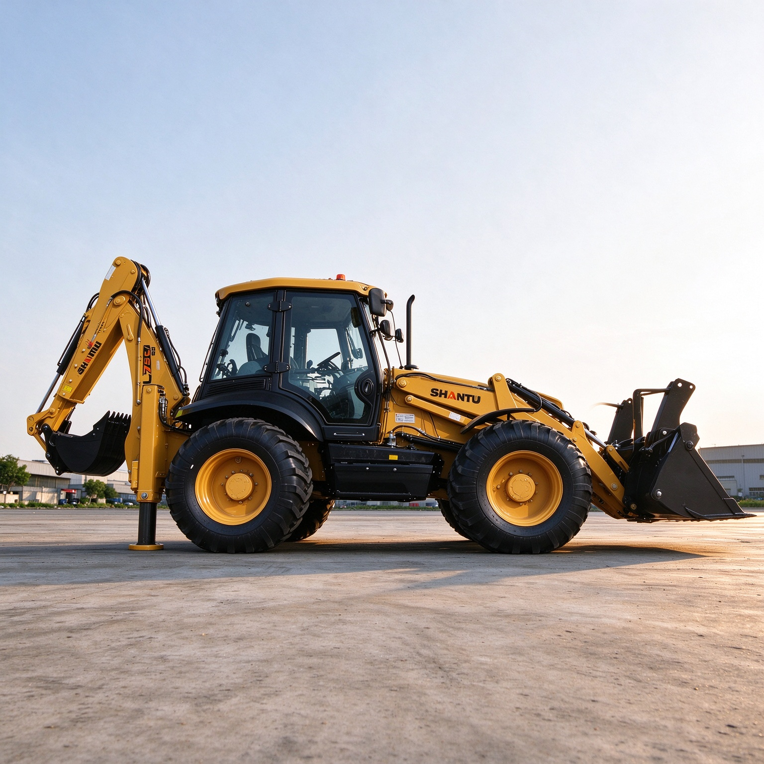 Clearance Stock! SHANTUI BL75 Backhoe Loader, Super Competitive Price, Multi-function 2-in-1 Machine