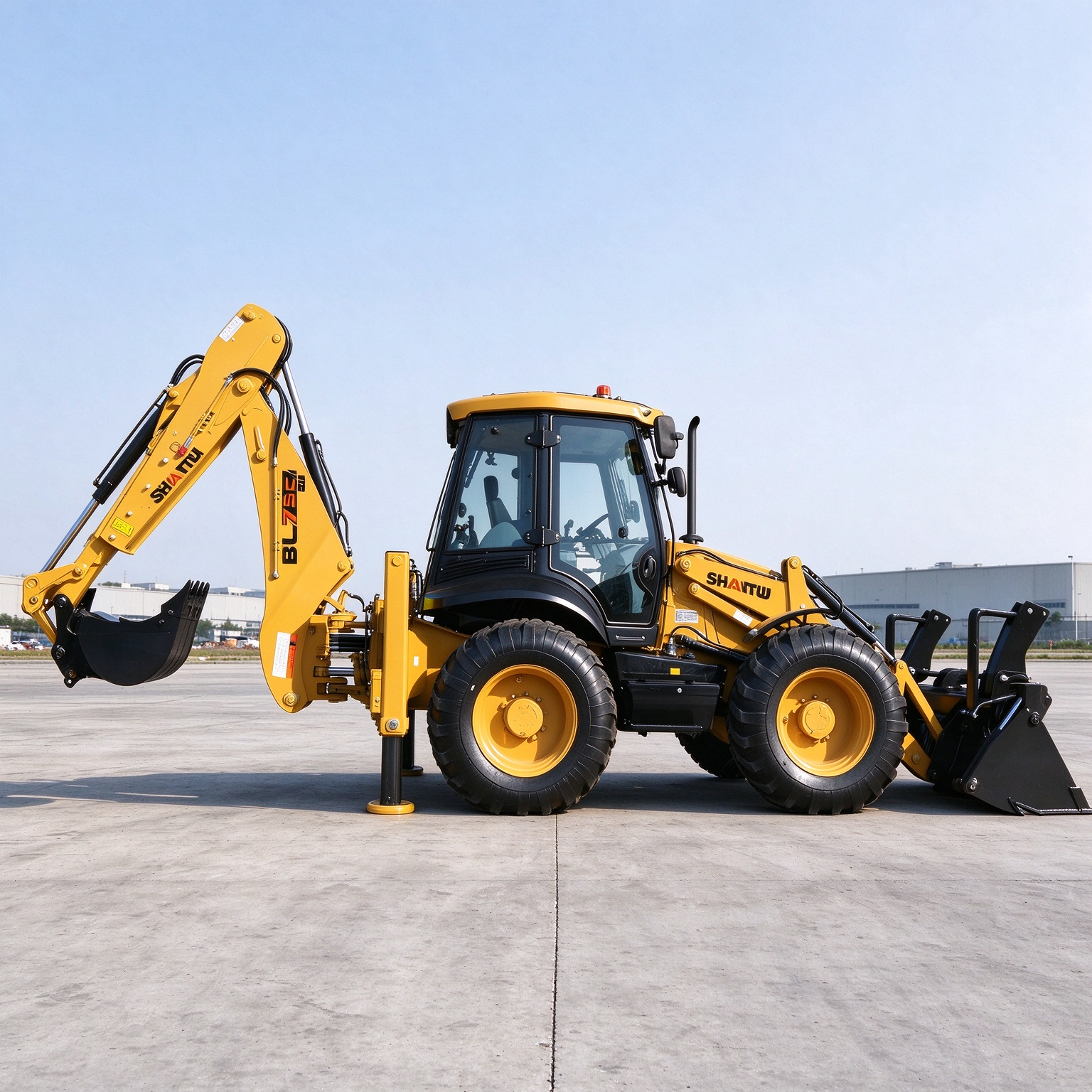 Clearance Stock! SHANTUI BL75 Backhoe Loader, Super Competitive Price, Multi-function 2-in-1 Machine