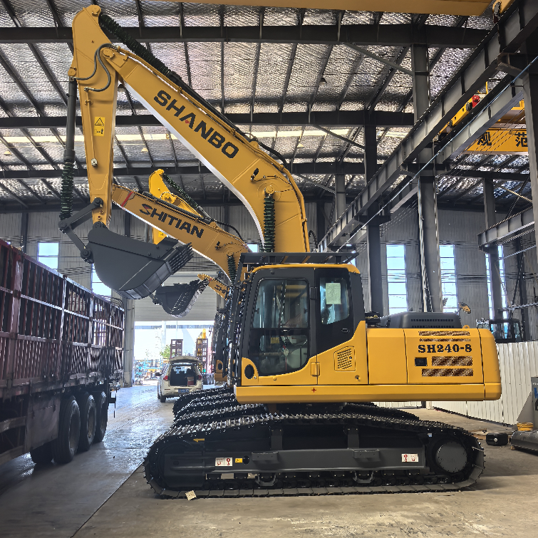 China Made SHANBO 24Ton 38Ton Hydraulic Crawler Excavator with 1.8m3 Capacity Cummins Engine Factory Price