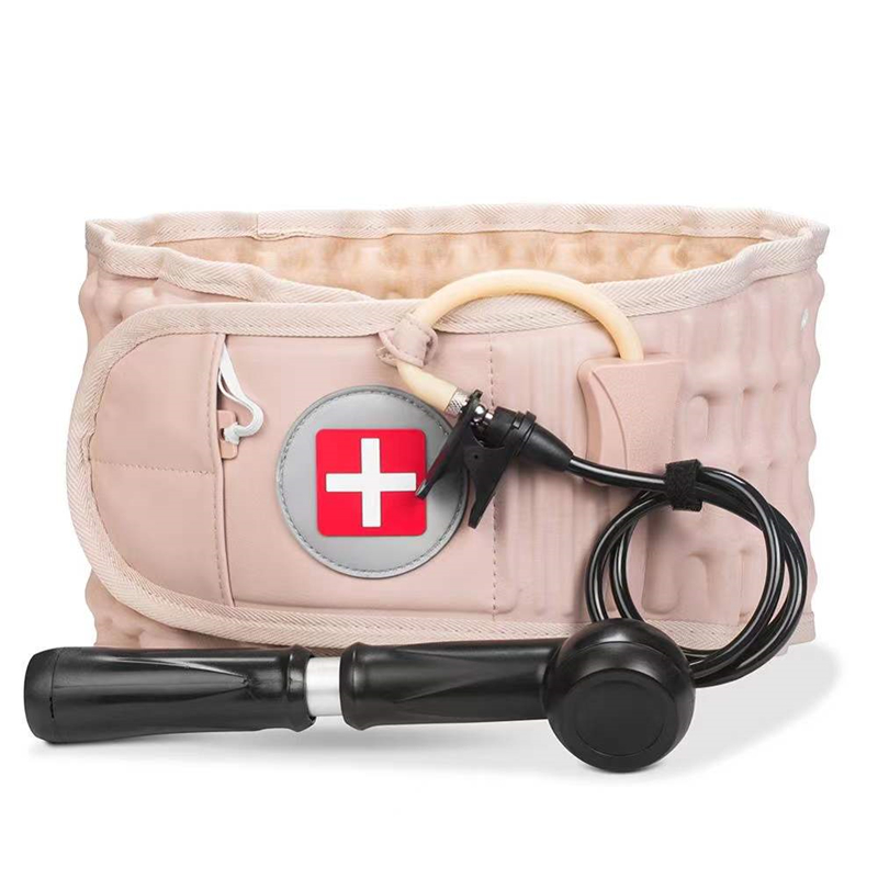 Inflatable Lumbar Support Belt: One-button inflation, providing professional support and relief for the lumbar region.