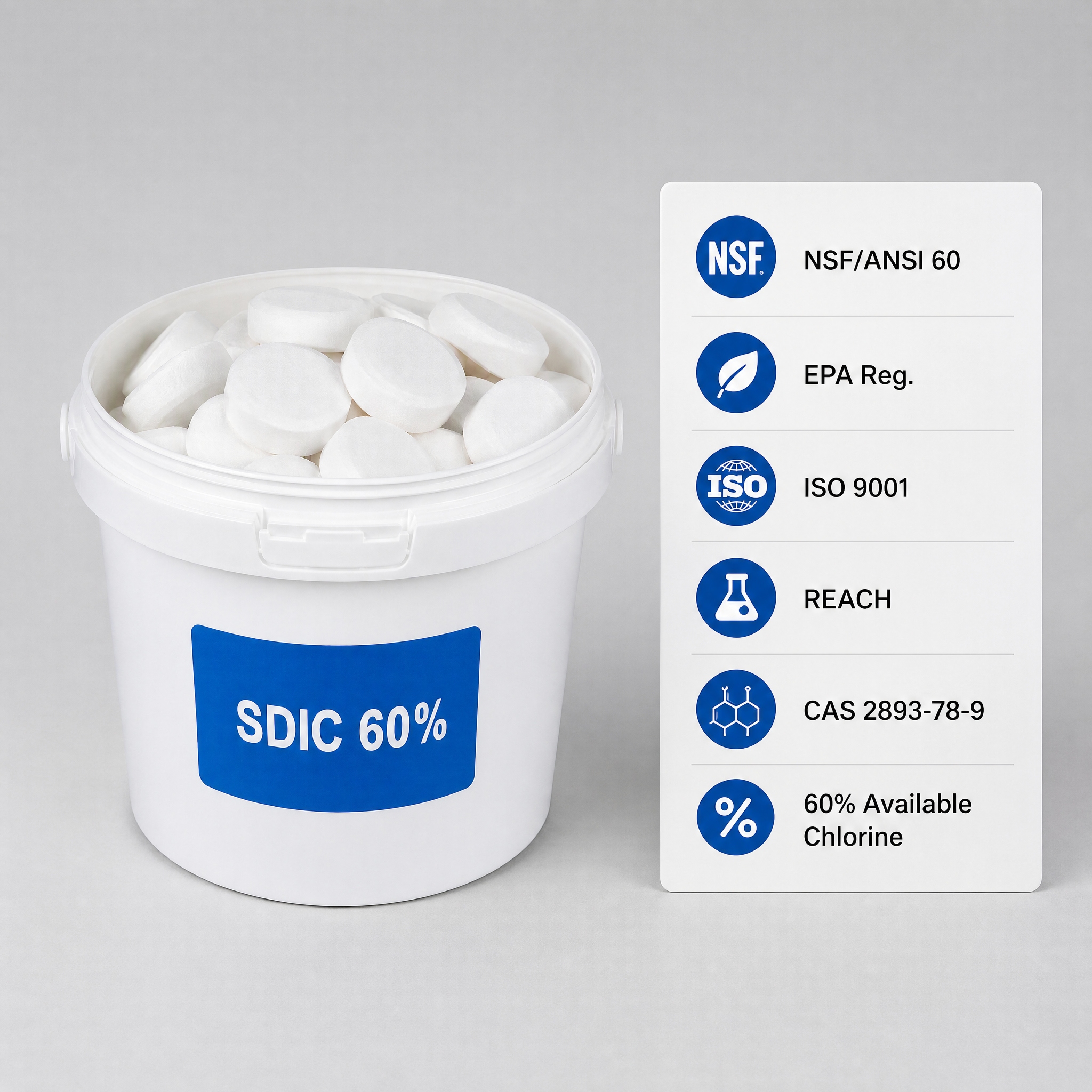 Natri Dichloroisocyanurate (SDIC)