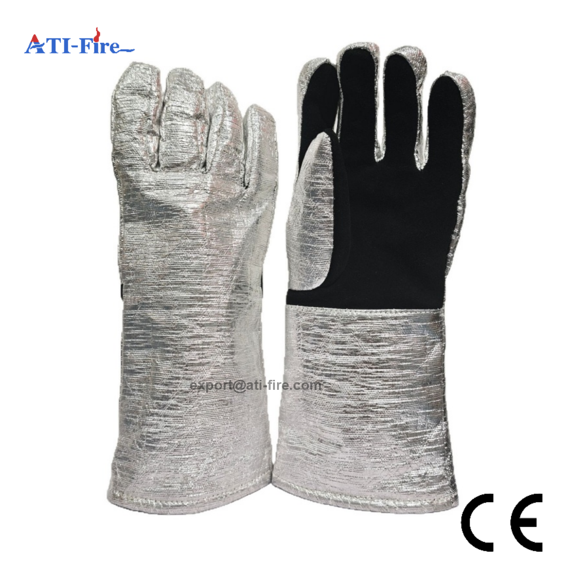 Aluminized Cow Leather Heat Resistant Gloves