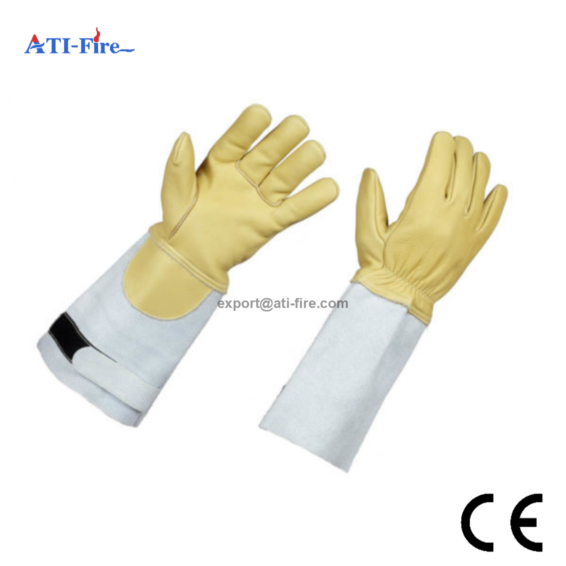 EN659 Long Cuff Black Structural Firefighting Protective Gloves RG/01 L2