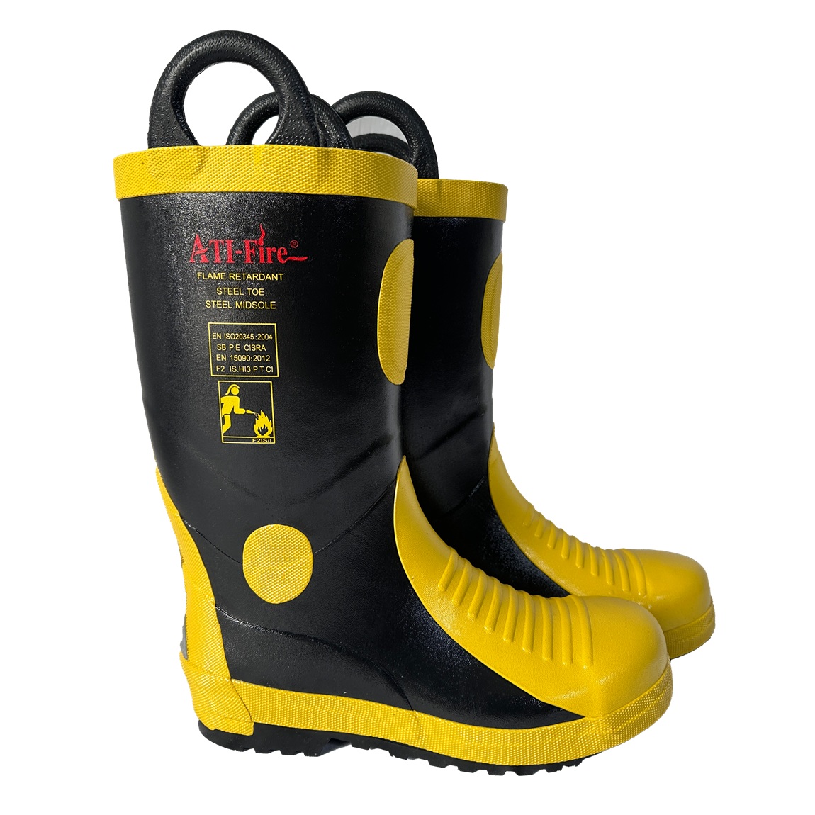 ATI-FIRE Fireman Rubber Boots A070 Display
