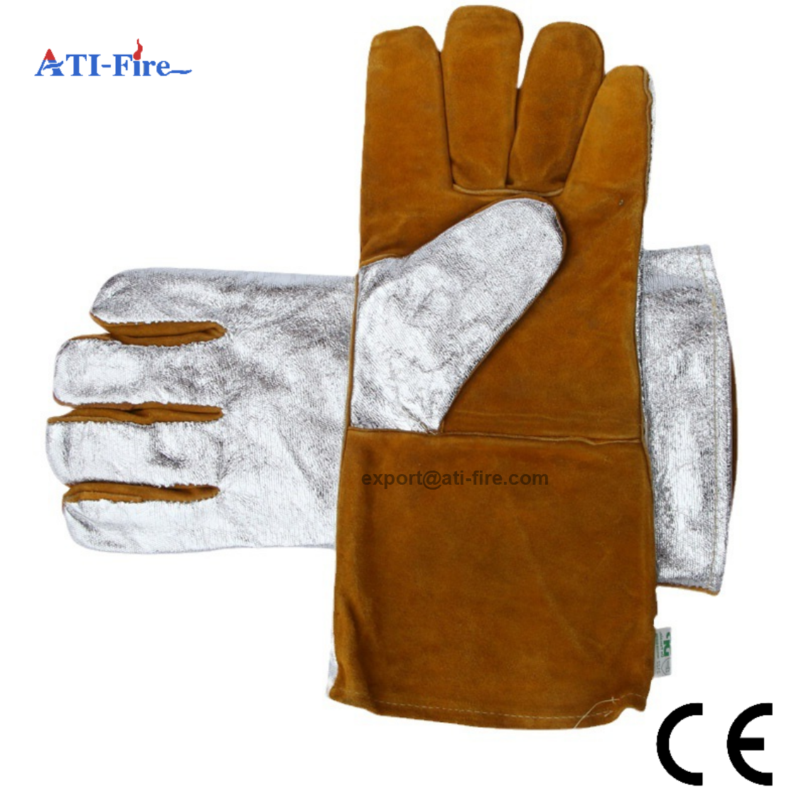 Aluminized Cowhide Heat Resistant Gloves